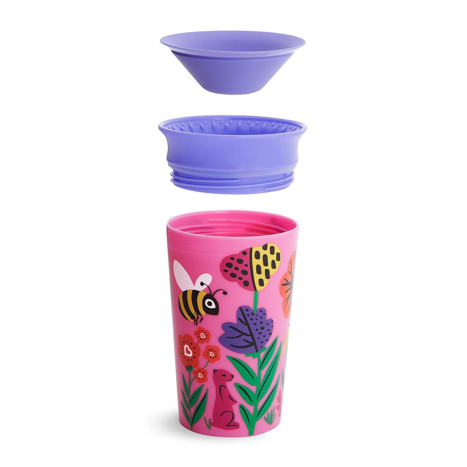 imageMunchkin Miracle 360 WildLove Sippy Cup 9 Ounce 2 Pack Polar BearOrca and 3pc Sipper and Straw Lid