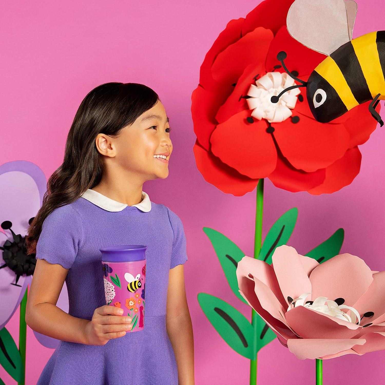 imageMunchkin Miracle 360 WildLove Sippy Cup 9 Oz 2 Pack BeeLemur9 Ounces