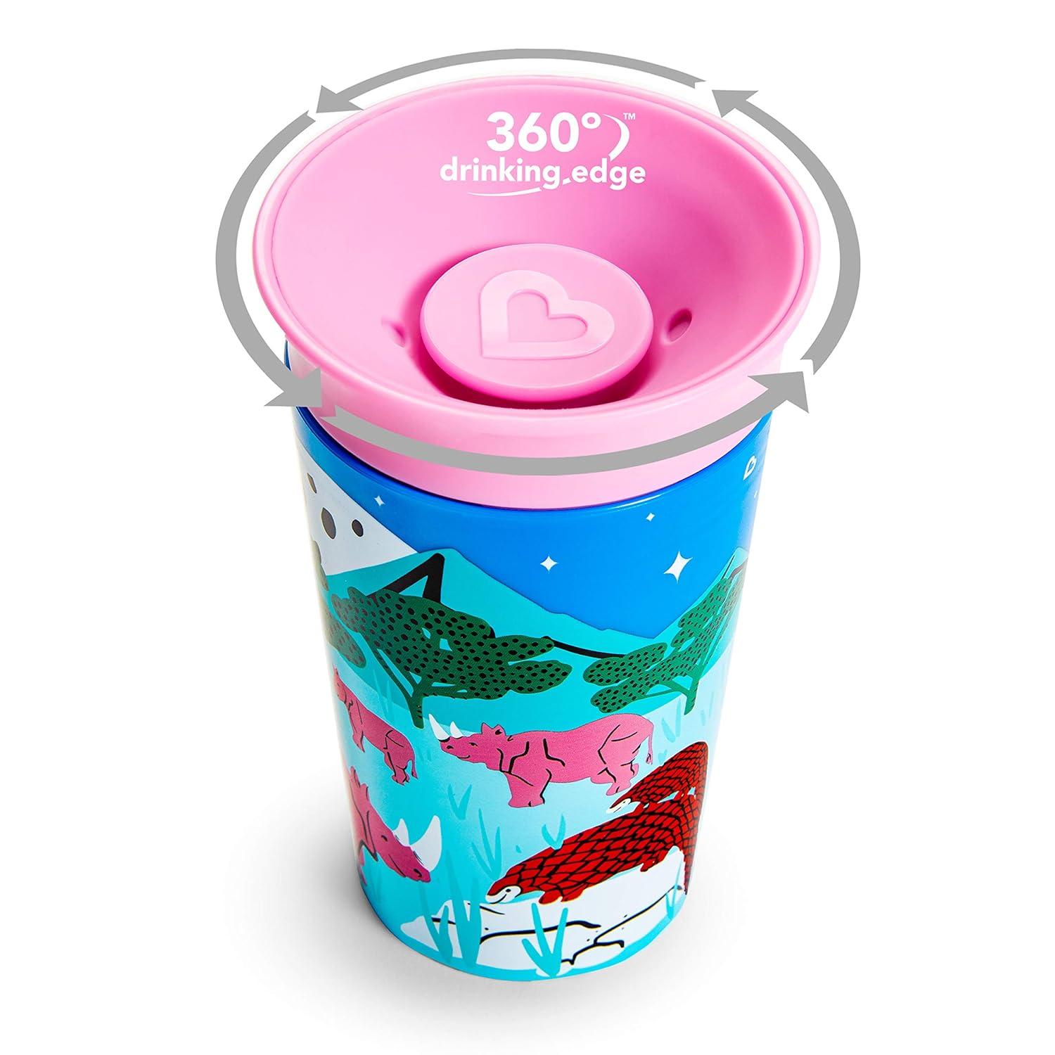 imageMunchkin Miracle 360 WildLove Sippy Cup 9 Oz 2 Pack BeeLemur9 Ounces