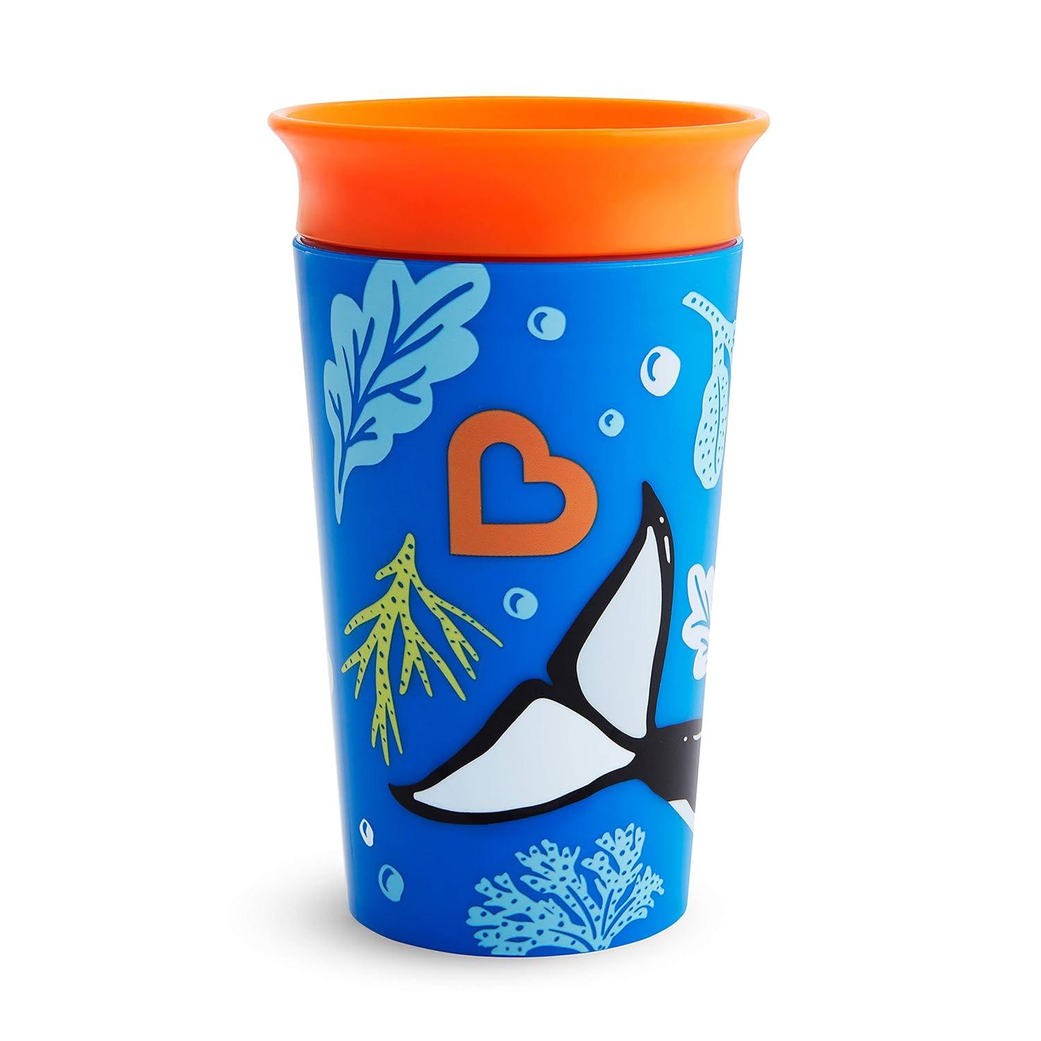 imageMunchkin Miracle 360 WildLove Sippy Cup 9 Oz Orca 1 Pack9 Ounces