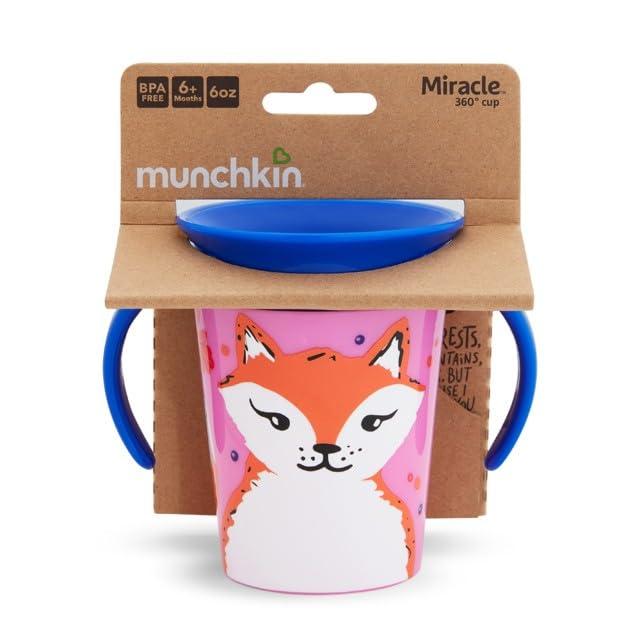 imageMunchkin Miracle 360 WildLove Trainer Sippy Cup 6 Oz Red FoxFox