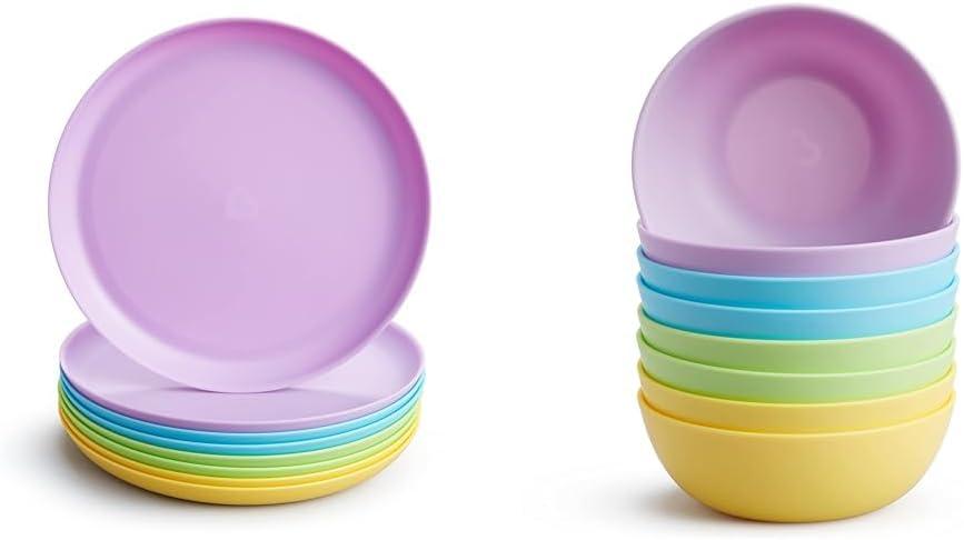 imageMunchkin Multi Baby and Toddler Plates 8 Count Pack of 18 Count Pack of 1