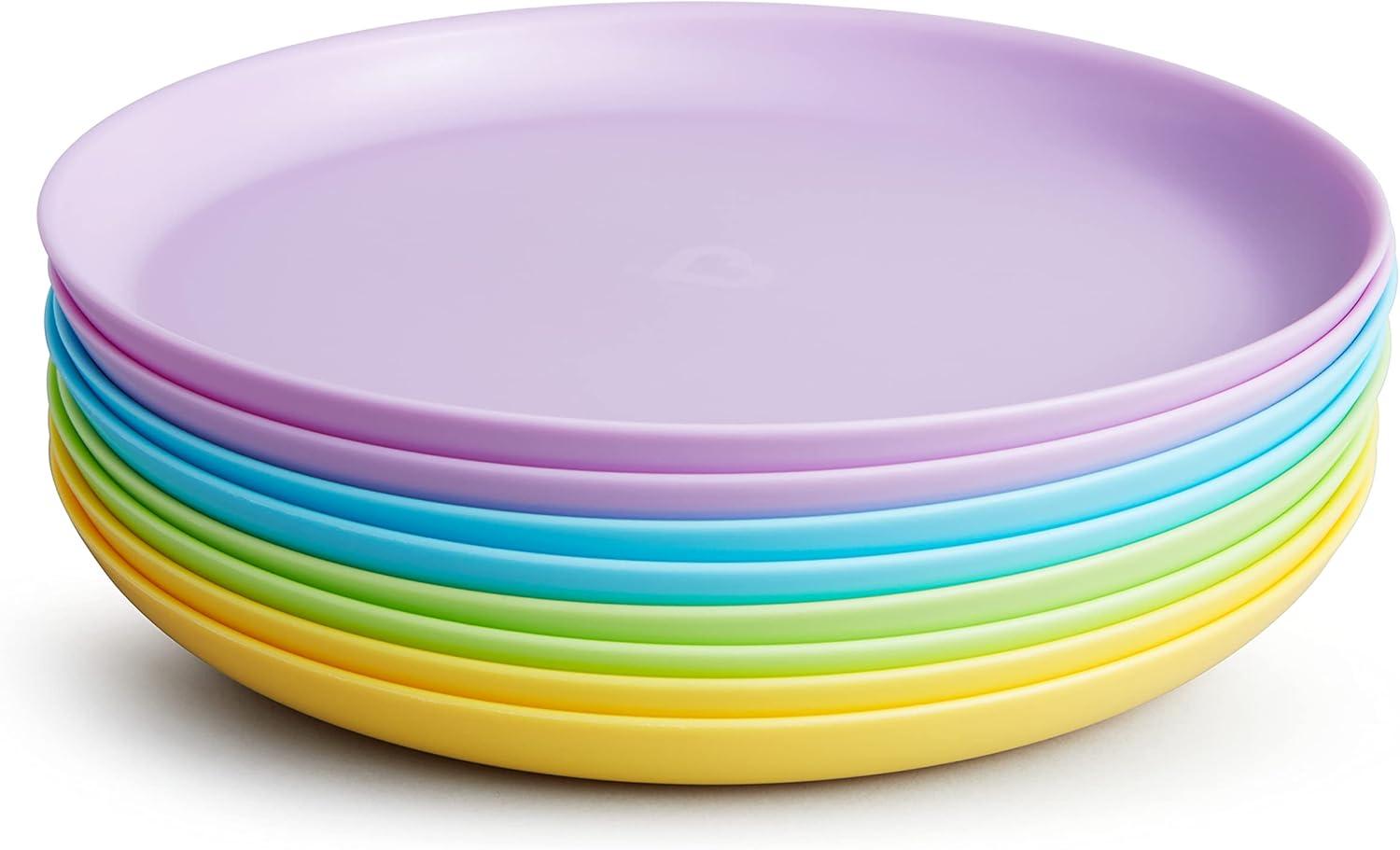 imageMunchkin Multi Baby and Toddler Plates 8 Count Pack of 18 Count Pack of 1