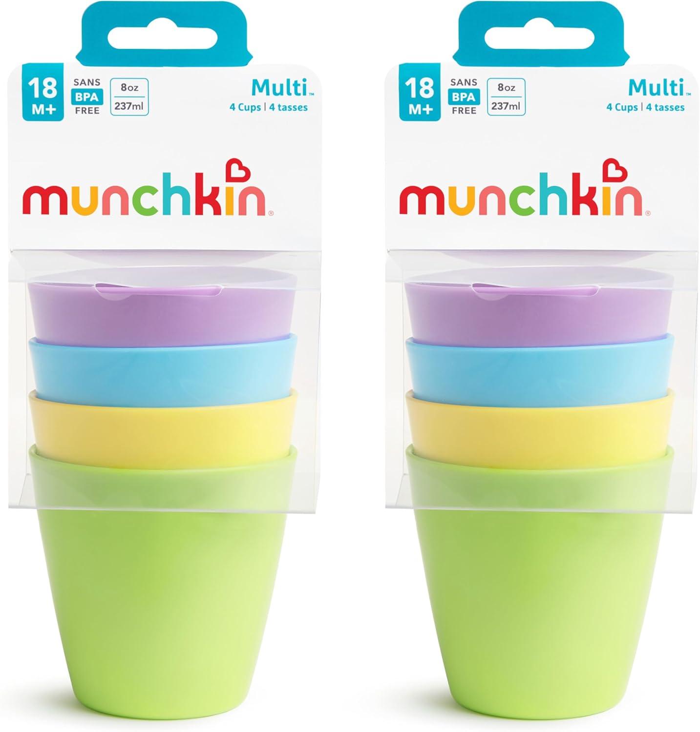 imageMunchkin Multi Open Training Toddler Cups 8 Ounce 4 Pack8 Ounces