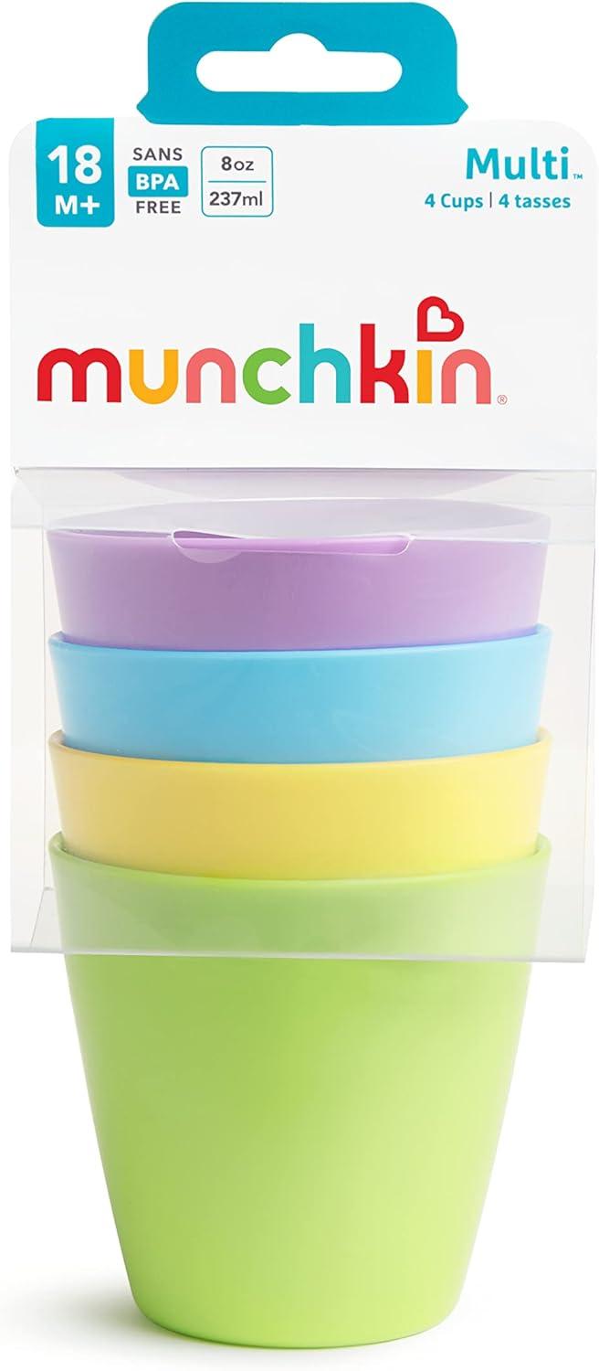 imageMunchkin Multi Open Training Toddler Cups 8 Ounce 4 Pack8 Ounces