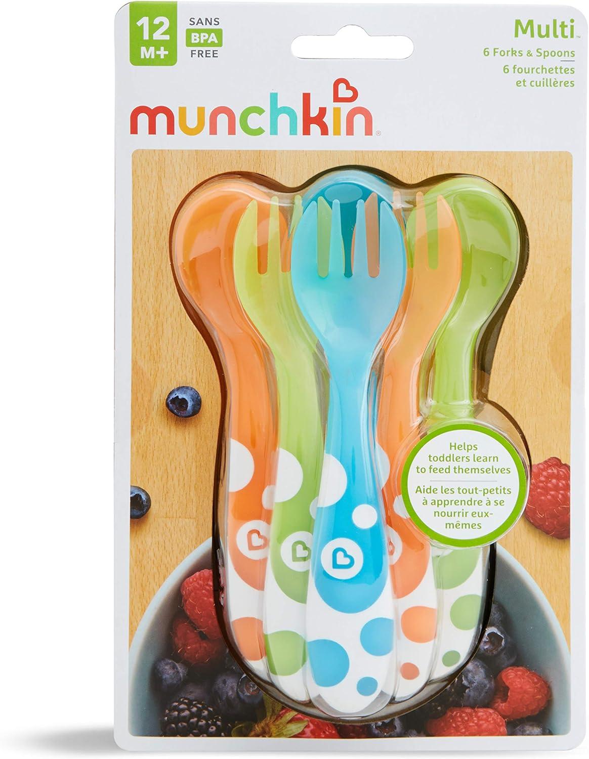 imageMunchkin Multi Toddler Forks and Spoons 6 Pack6 Count Pack of 1