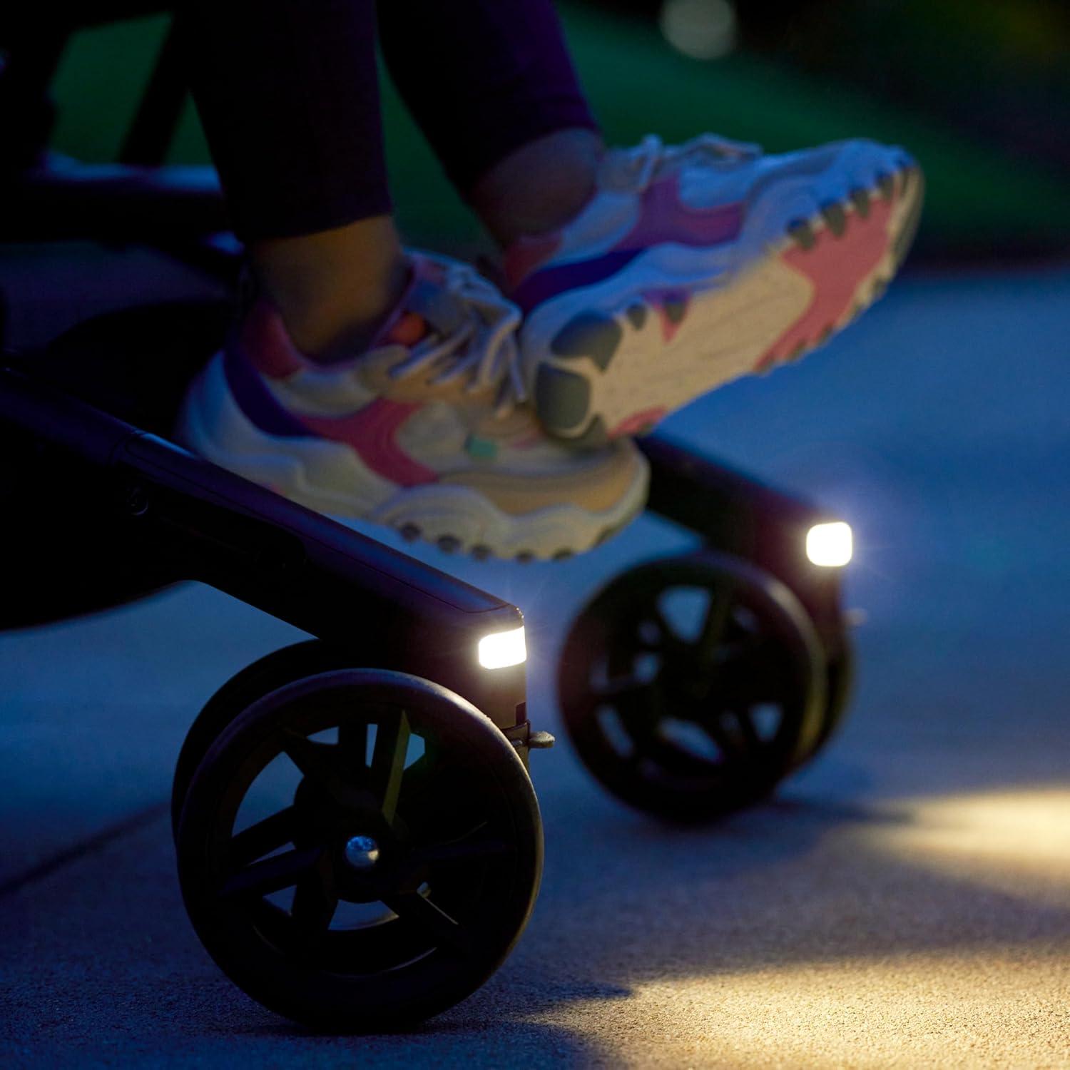 imageMunchkin Night Owl Lightweight Travel Stroller with Wheel Lights Ultra Compact Baby Stroller for Everyday Travel and Easy Storage Essential Gear for Babies ampamp Toddlers BlackStroller
