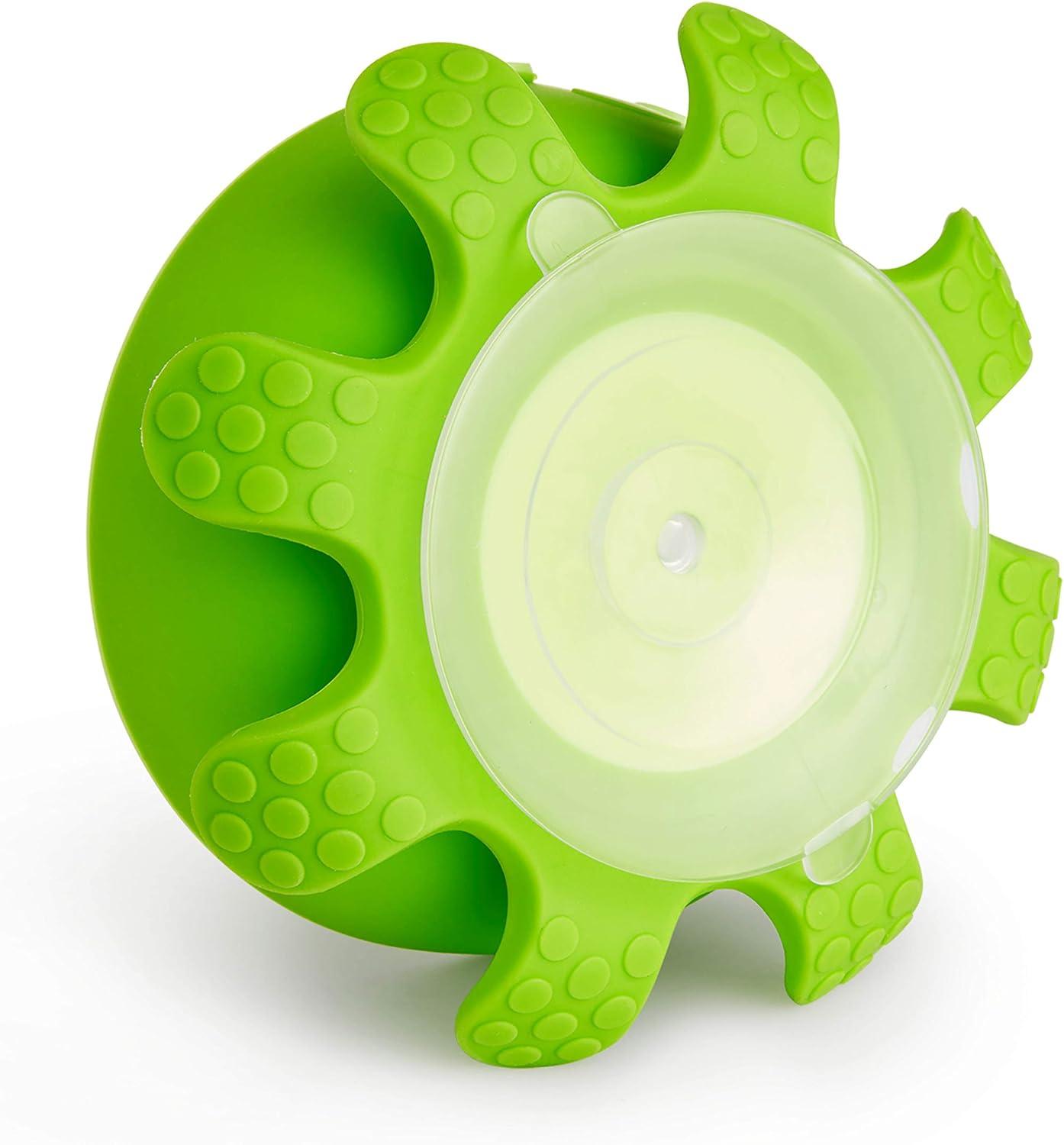 imageMunchkin Octodrum 3in1 Musical Toddler Bath Toy Drum Tambourine and Maze Green2 Piece Set