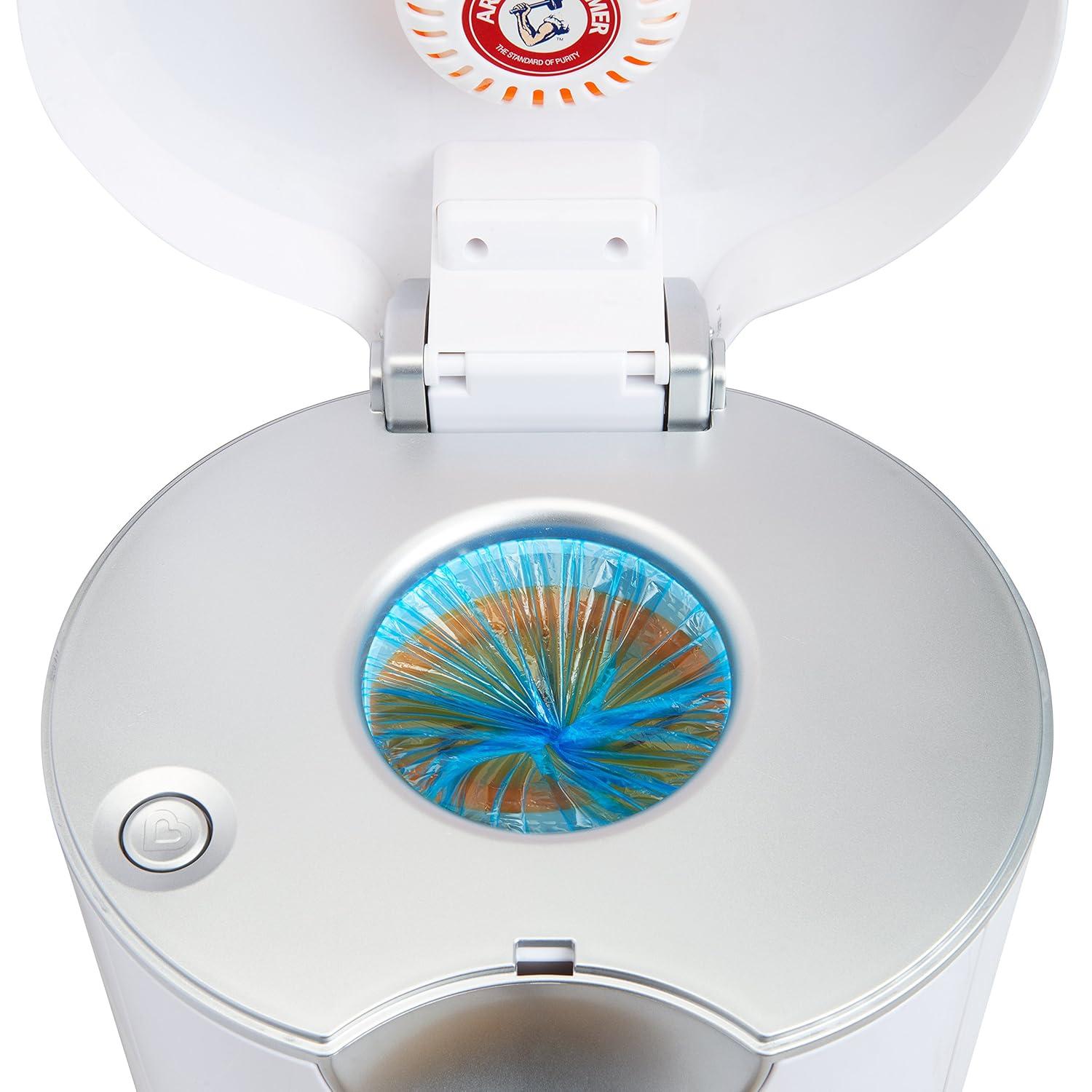 imageMunchkin PAIL Diaper Pail Starter Set Powered by Arm ampamp Hammer and Touch Free Baby Wipe Warmer