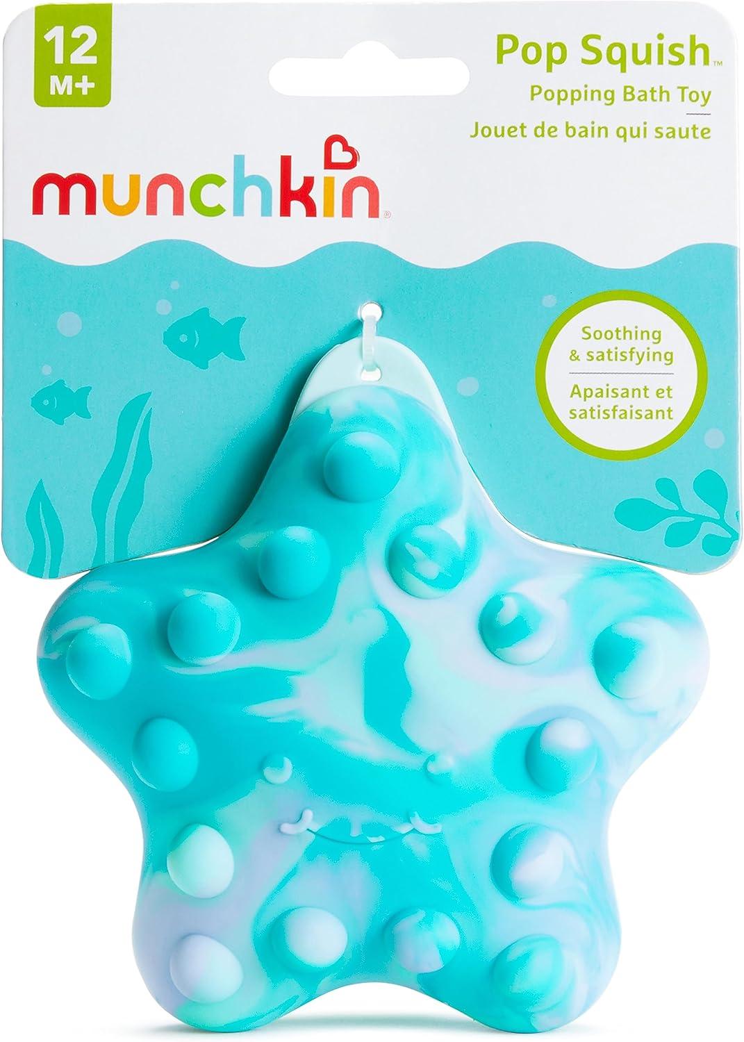imageMunchkin Pop Squish Bath Toy Mold Free Baby and Toddler Bathtub Toy with Sensory and Fidget Play StarfishSmall