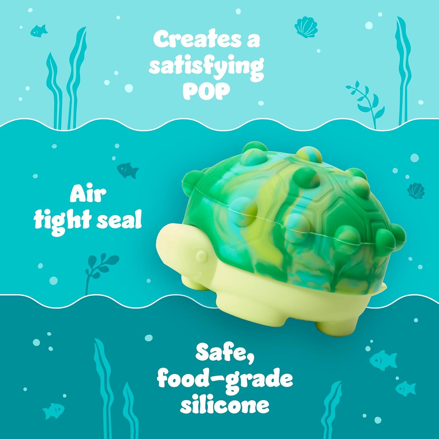 imageMunchkin Pop Squish Bath Toy Mold Free Baby and Toddler Bathtub Toy with Sensory and Fidget Play StarfishSmall Pack of 6