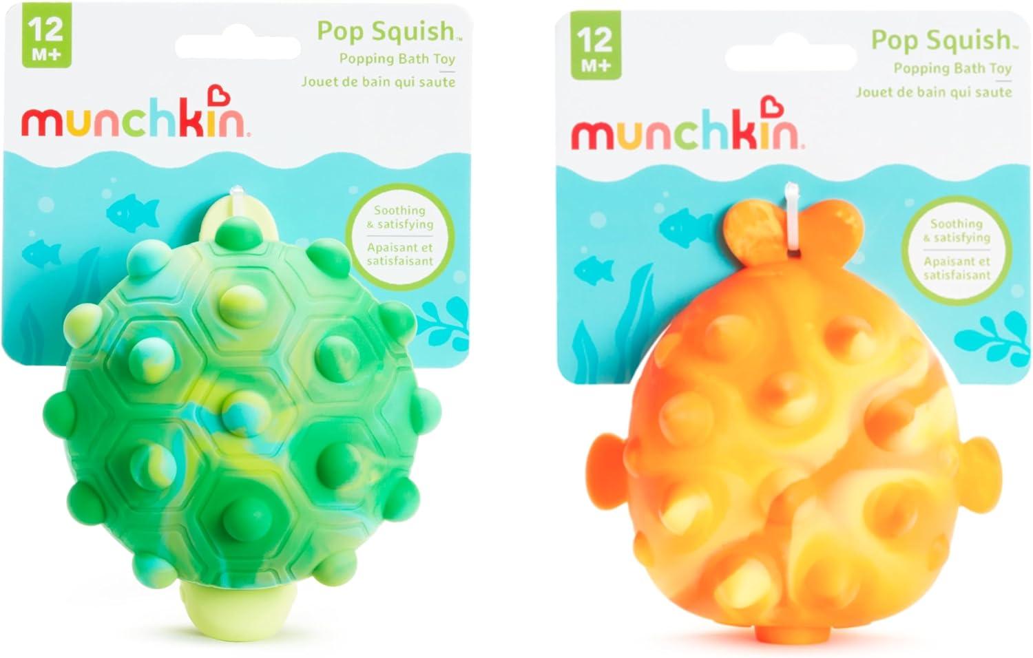 imageMunchkin Pop Squish Bath Toy Mold Free Baby and Toddler Bathtub Toy with Sensory and Fidget Play StarfishSmall Pack of 6