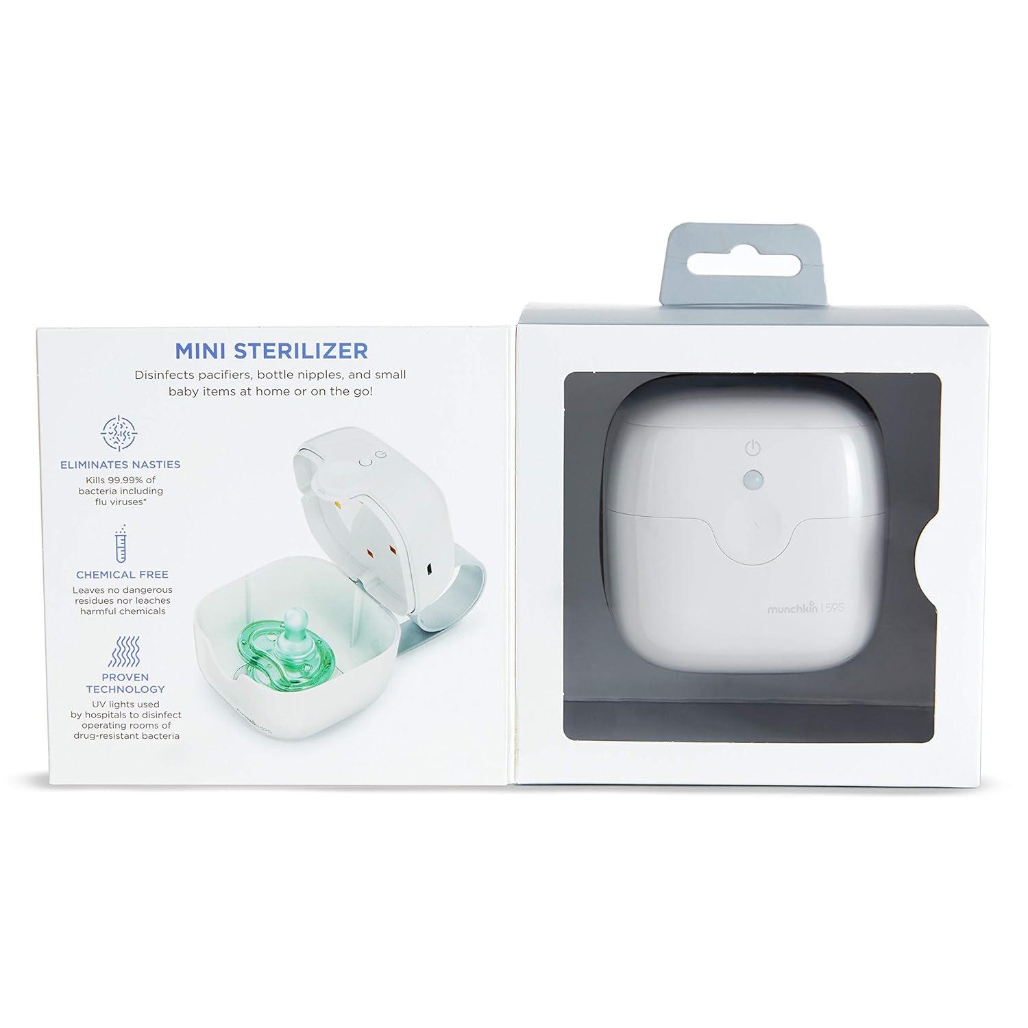 imageMunchkin Portable UVC Cleaner for Pacifiers Teethers and More White
