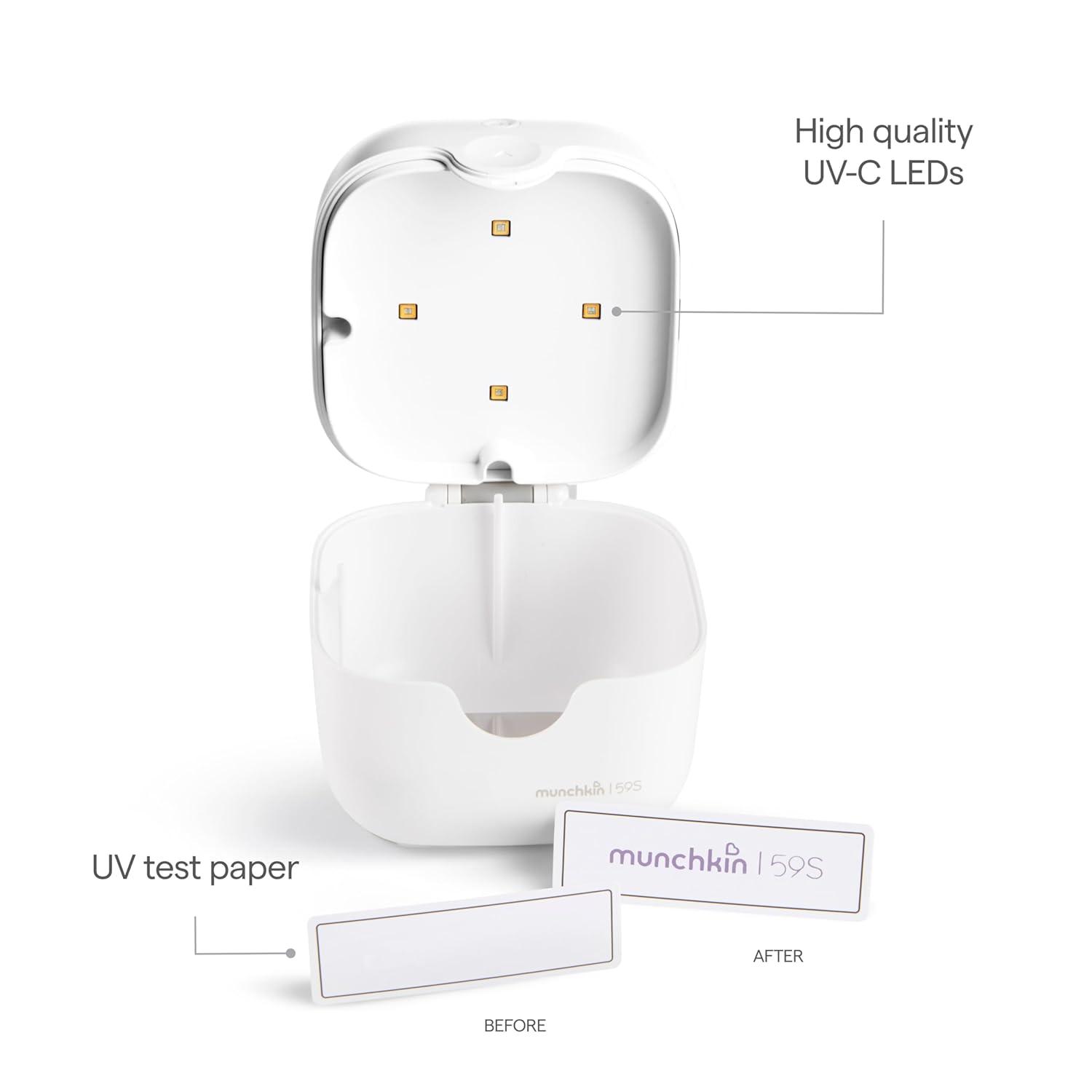 imageMunchkin Portable UVC Cleaner for Pacifiers Teethers and More White
