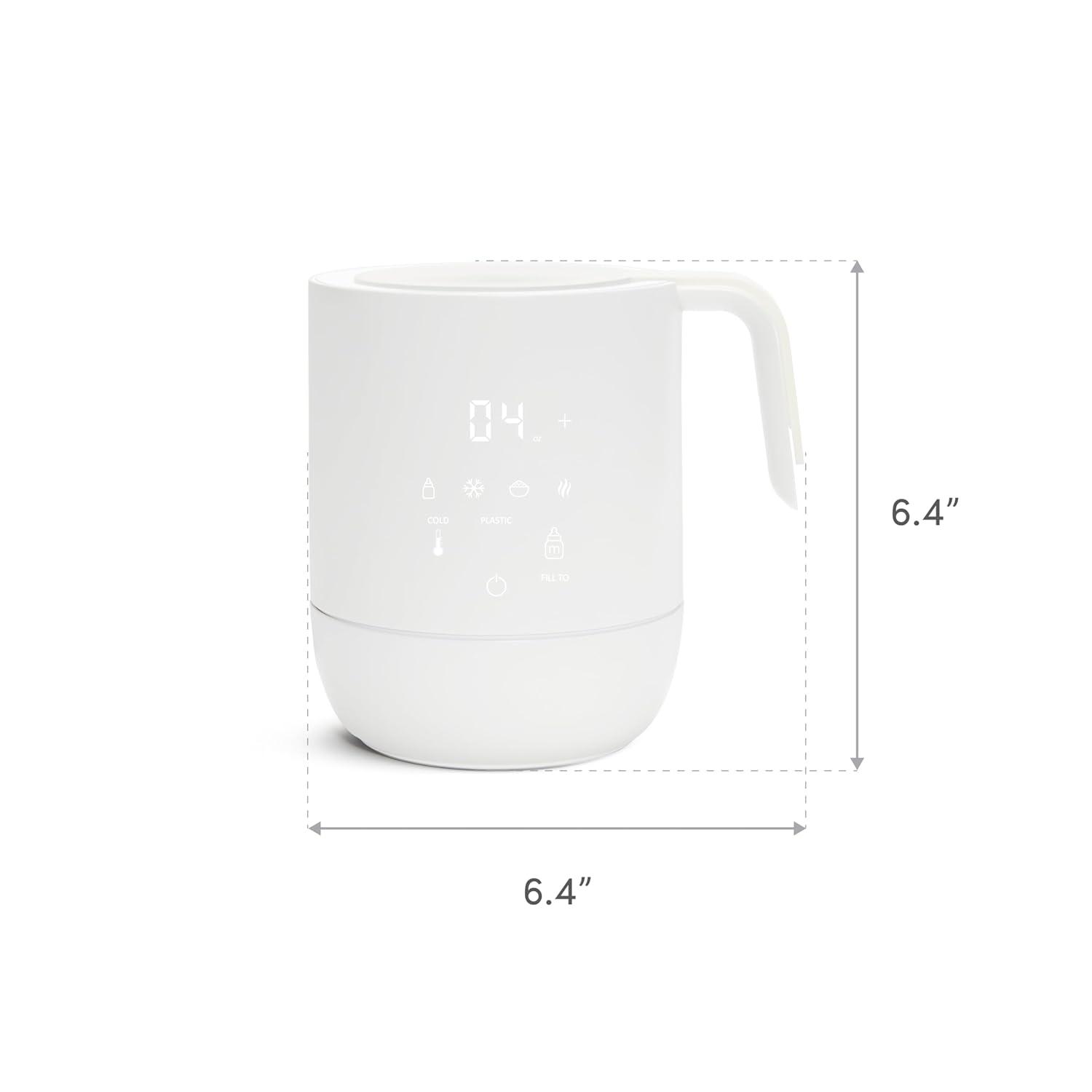 imageMunchkin Precision Baby Bottle Warmer for Breastmilk Formula Food Jars and Sterilizing Small Parts  Compatible with All Bottle Brands Glass Silicone ampamp Plastic Digital Display White PluginBottle Warmer