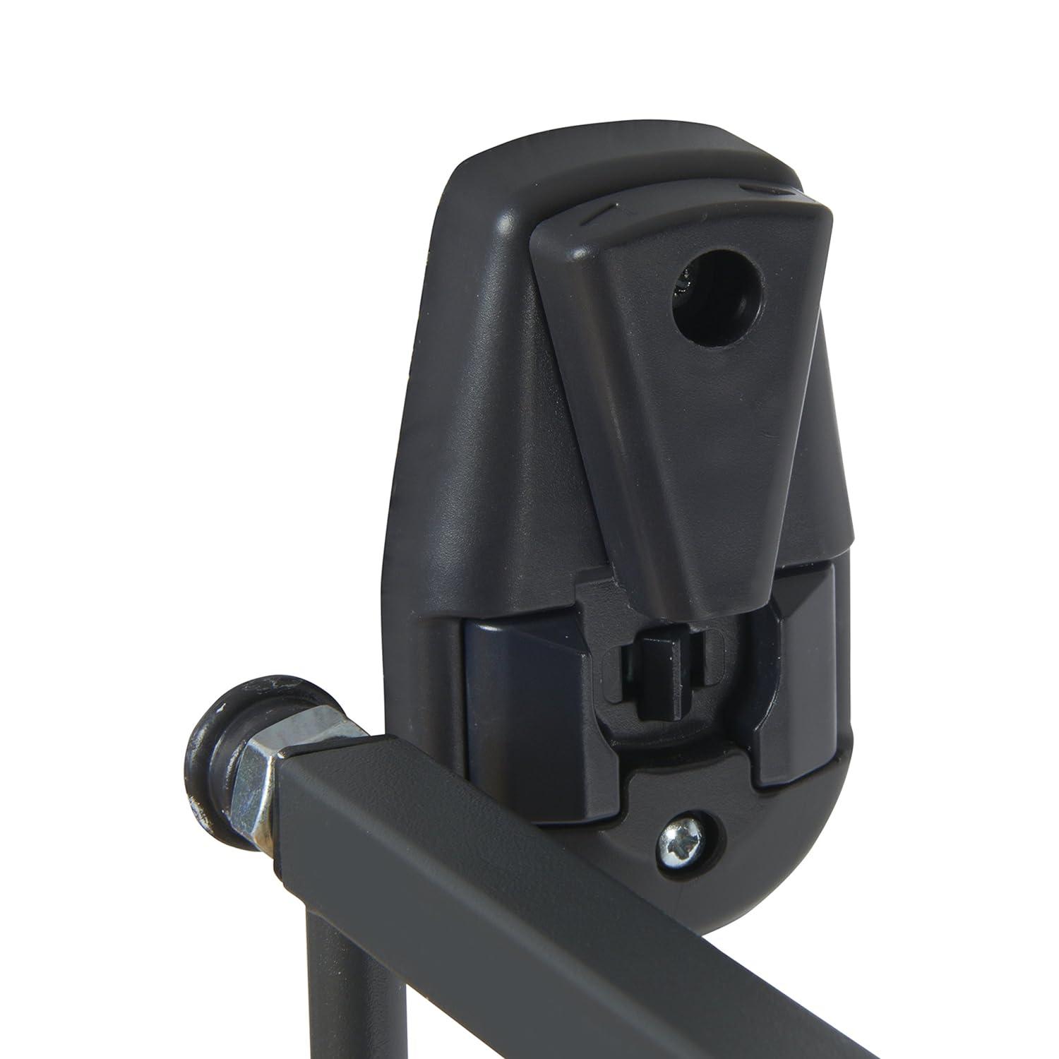 imageMunchkin Push to Close Baby Gate Hardware Mounted Safety Gate for Stairs Hallways and Doors Extends 285quot to 45quot Wide Metal Dark Grey