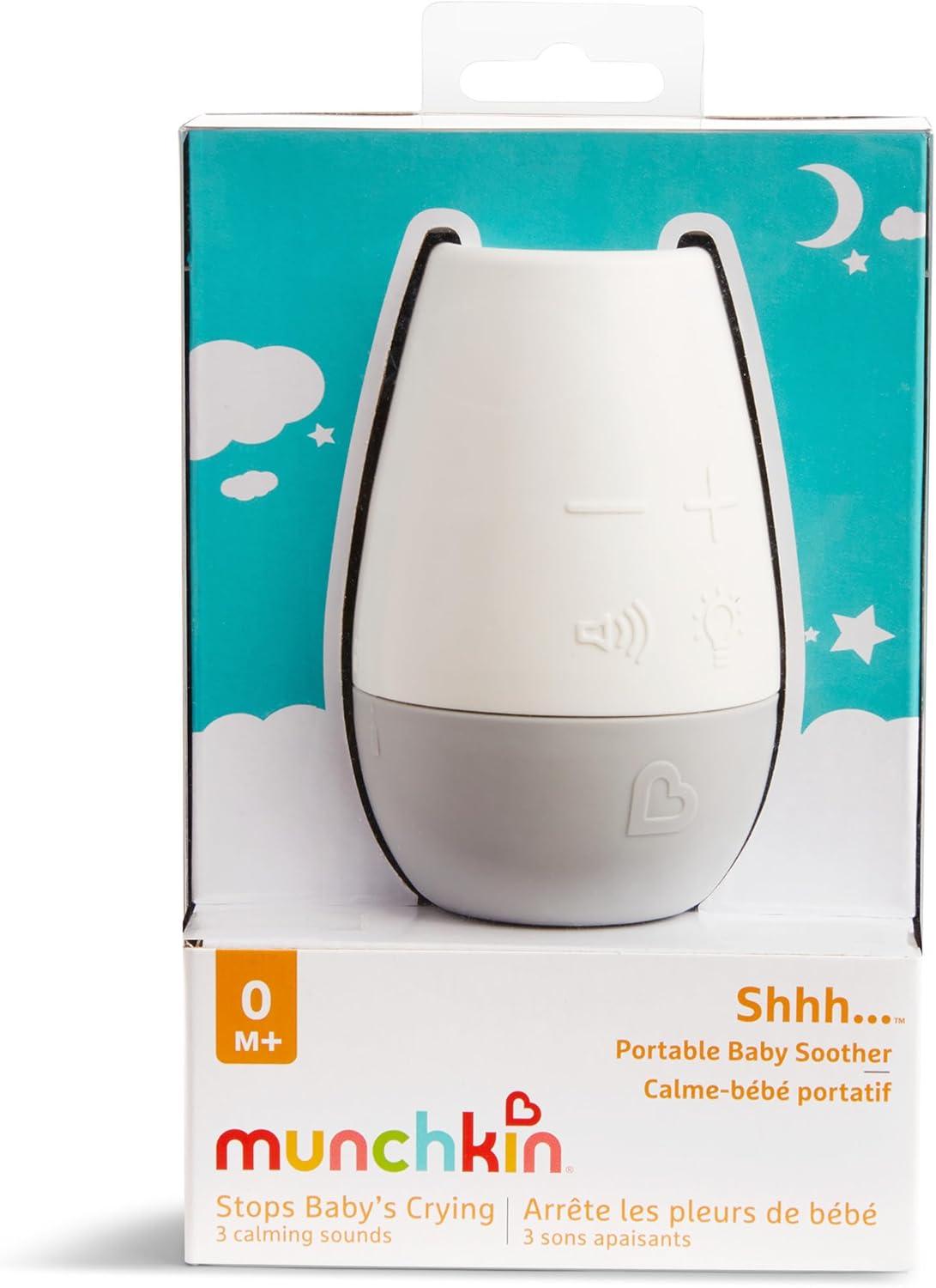 imageMunchkin Shhh Baby Sleep Soother White Noise Sound Machine and Night Light Portable for Travel BlueShhh Sleep Machine