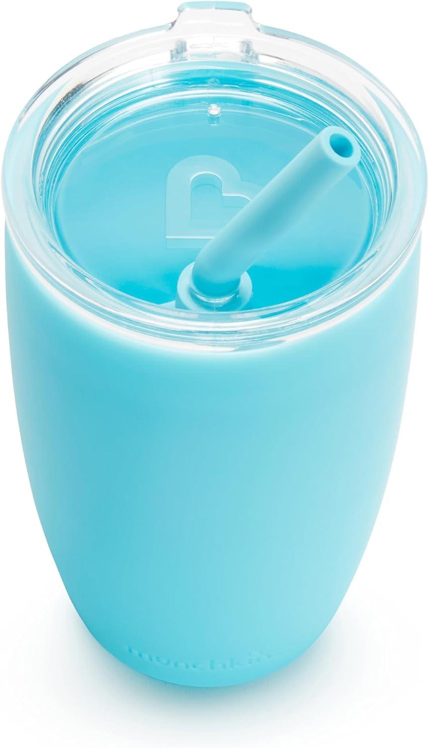 imageMunchkin Simple Clean Toddler Sippy Cup Tumbler with Easy Clean Straw 10 Ounce 2 Pack BlueGreen10 Ounce