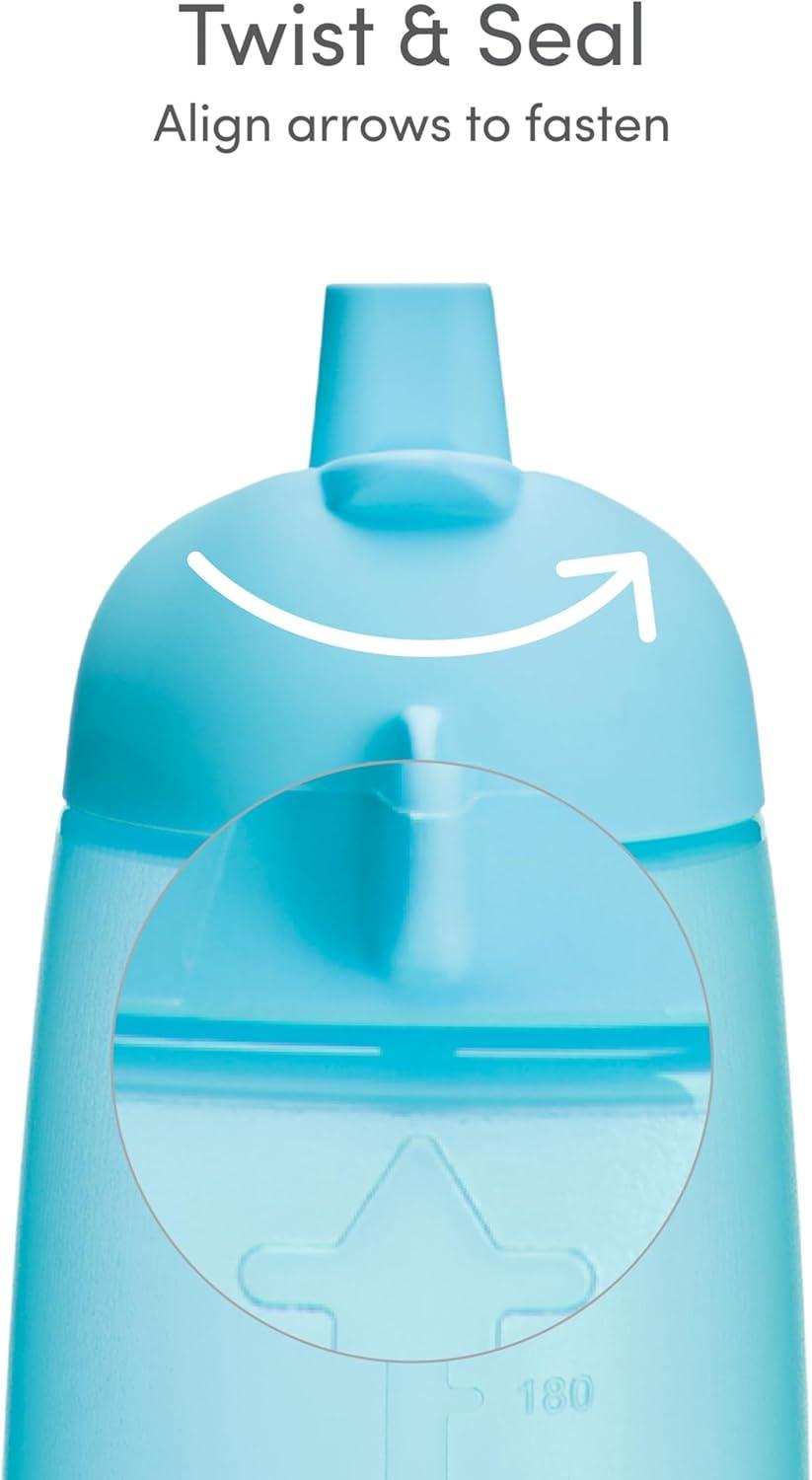 imageMunchkin Simple Clean Toddler Sippy Cups Spill Proof 10 Ounce BluePinkBlueGreen