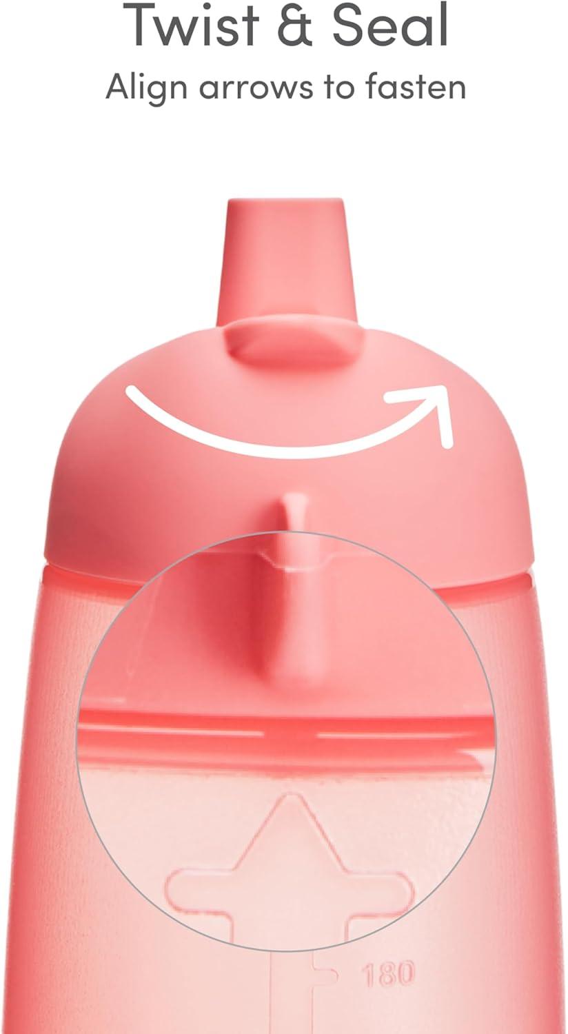 imageMunchkin Simple Clean Toddler Sippy Cups Spill Proof 10 Ounce BluePinkPinkPurple