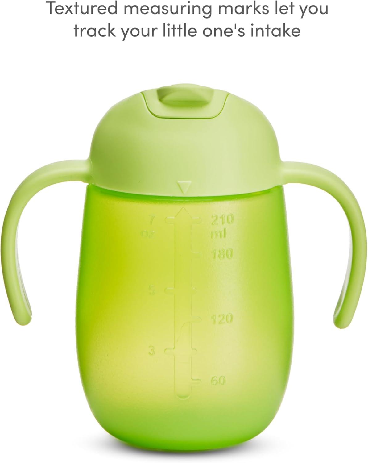 imageMunchkin Simple Clean Trainer Sippy Cup with Handles 6 Months 7 Ounce BlueGreenBlueGreen