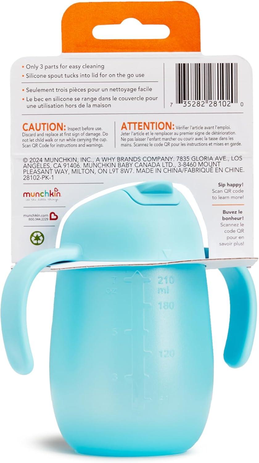 imageMunchkin Simple Clean Trainer Sippy Cup with Handles 6 Months 7 Ounce BlueGreenBlueGreen