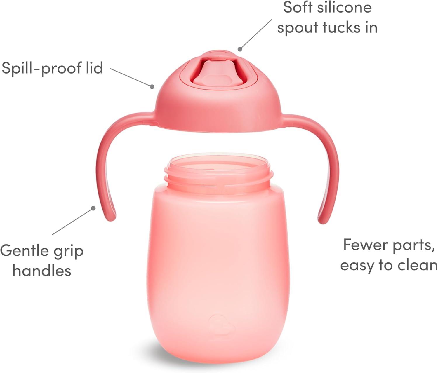 imageMunchkin Simple Clean Trainer Sippy Cup with Handles 6 Months 7 Ounce BlueGreenBluePink