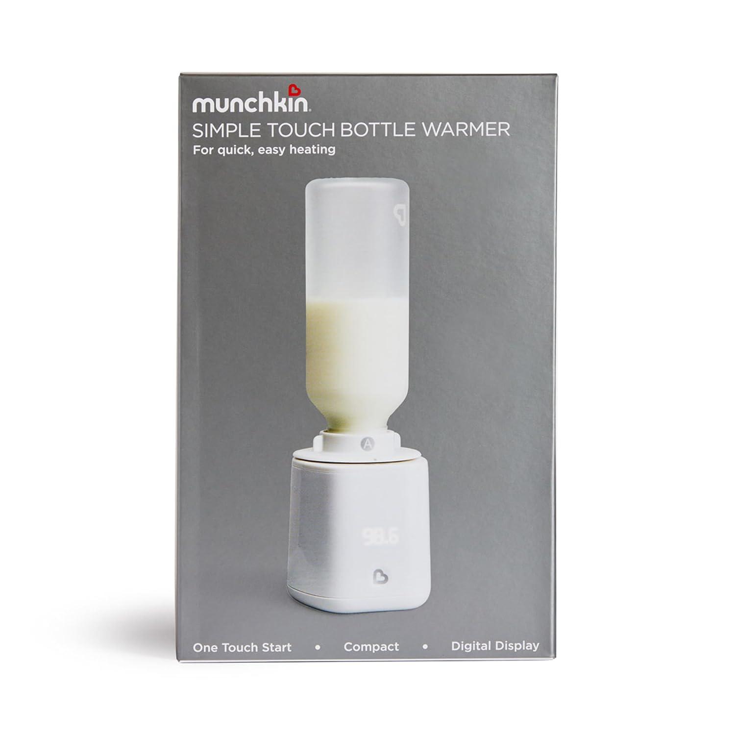 imageMunchkin Simple Touch Baby Bottle Warmer with Digital Temperature Display  Safe Easy Heating System to 986F Compatible with Most Bottle Brands Plugin