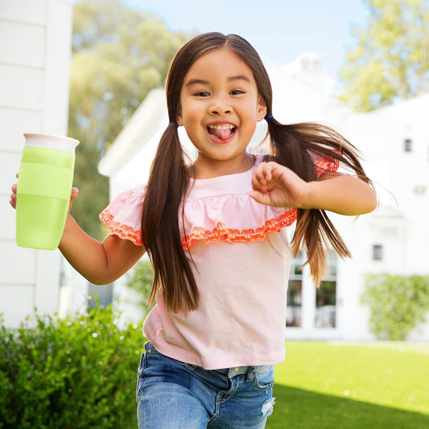 imageMunchkin Sippy Cup for Toddlers Miracle 360 Cup 14 Ounce GreenGreen