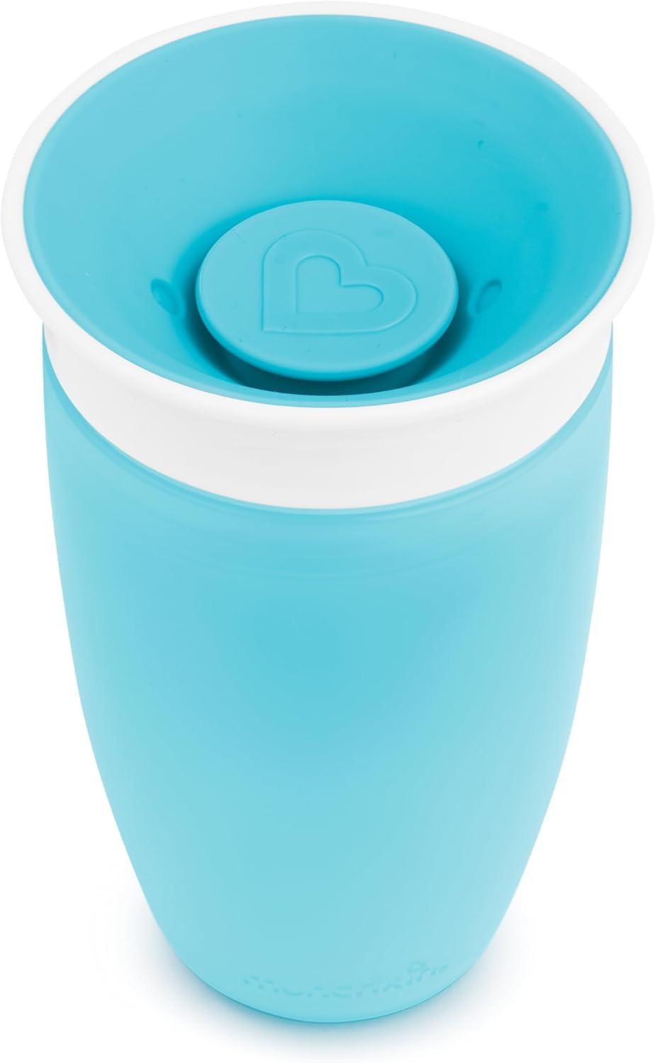 imageMunchkin Sippy Cups for Toddlers 13 Spill Proof Miracle 360 Cup 10 Ounce 2 Pack PinkPurpleBlue
