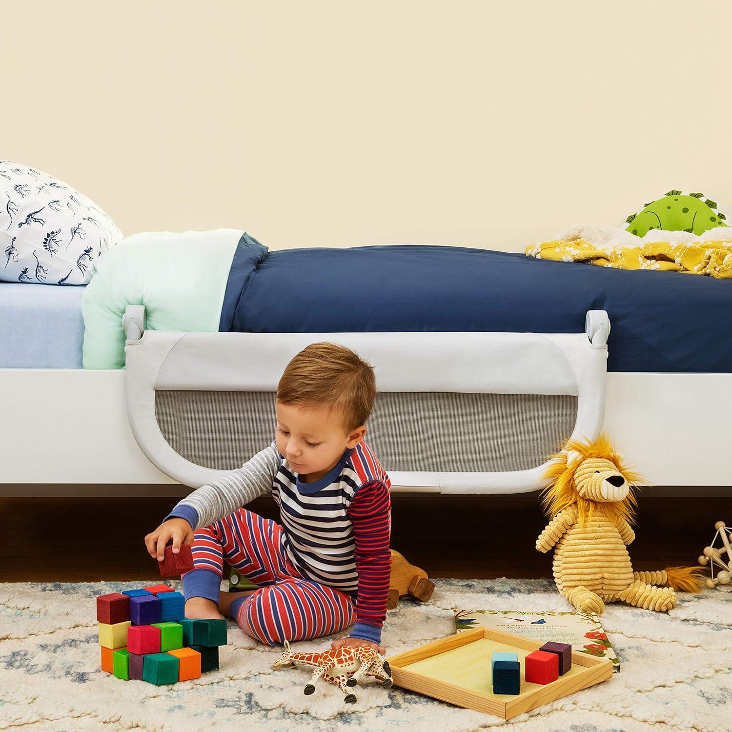 imageMunchkin Sleep Toddler Bed Rail Fits Twin Full and Queen Size Mattresses GreyGrey