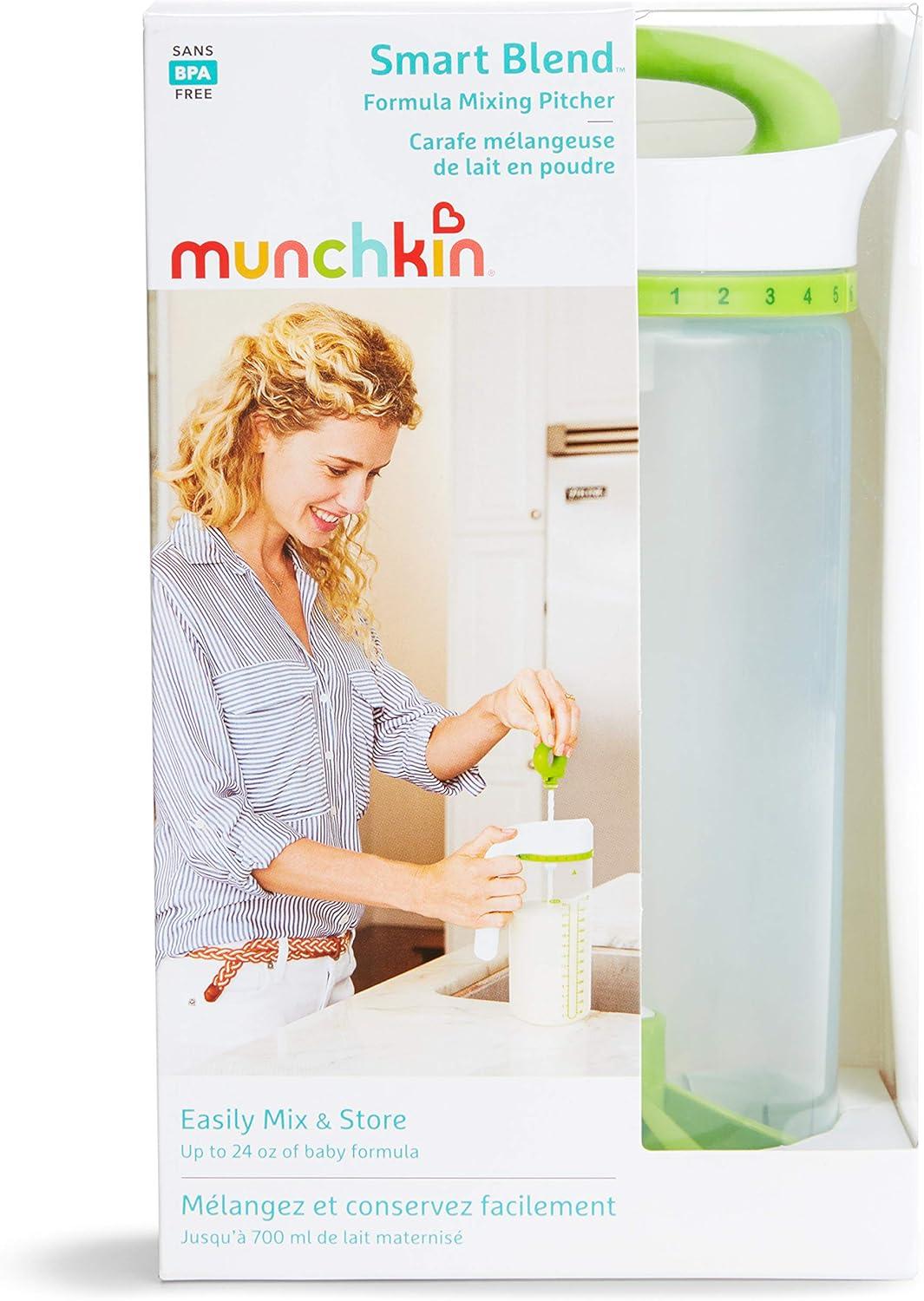 imageMunchkin Smart Blend Formula Mixing and Breast Milk Storage Pitcher 24 Ounce GreenPitcher
