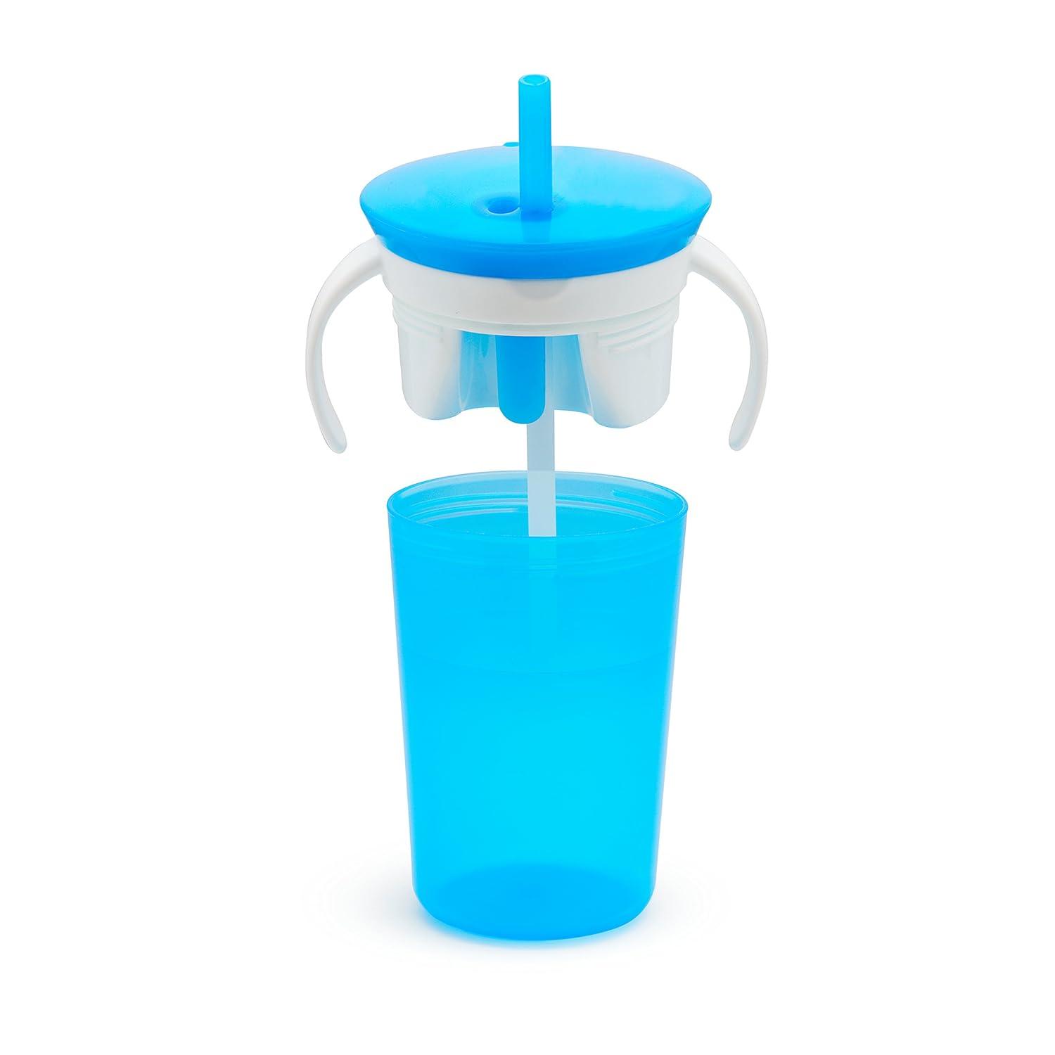 imageMunchkin SnackCatch ampamp Sip 2in1 Snack Catcher and 2 Piece SpillProof Cup Blue