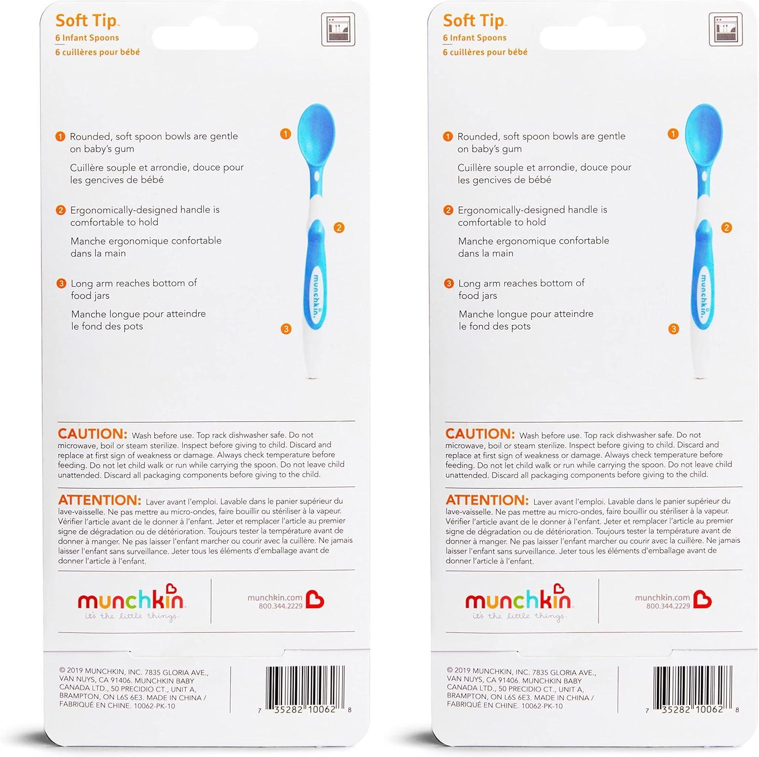 imageMunchkin Soft Tip Baby Spoons BPA Free 12 Pack12 Count