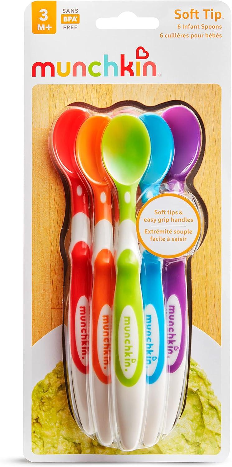 imageMunchkin Soft Tip Baby Spoons BPA Free 12 Pack6 Count