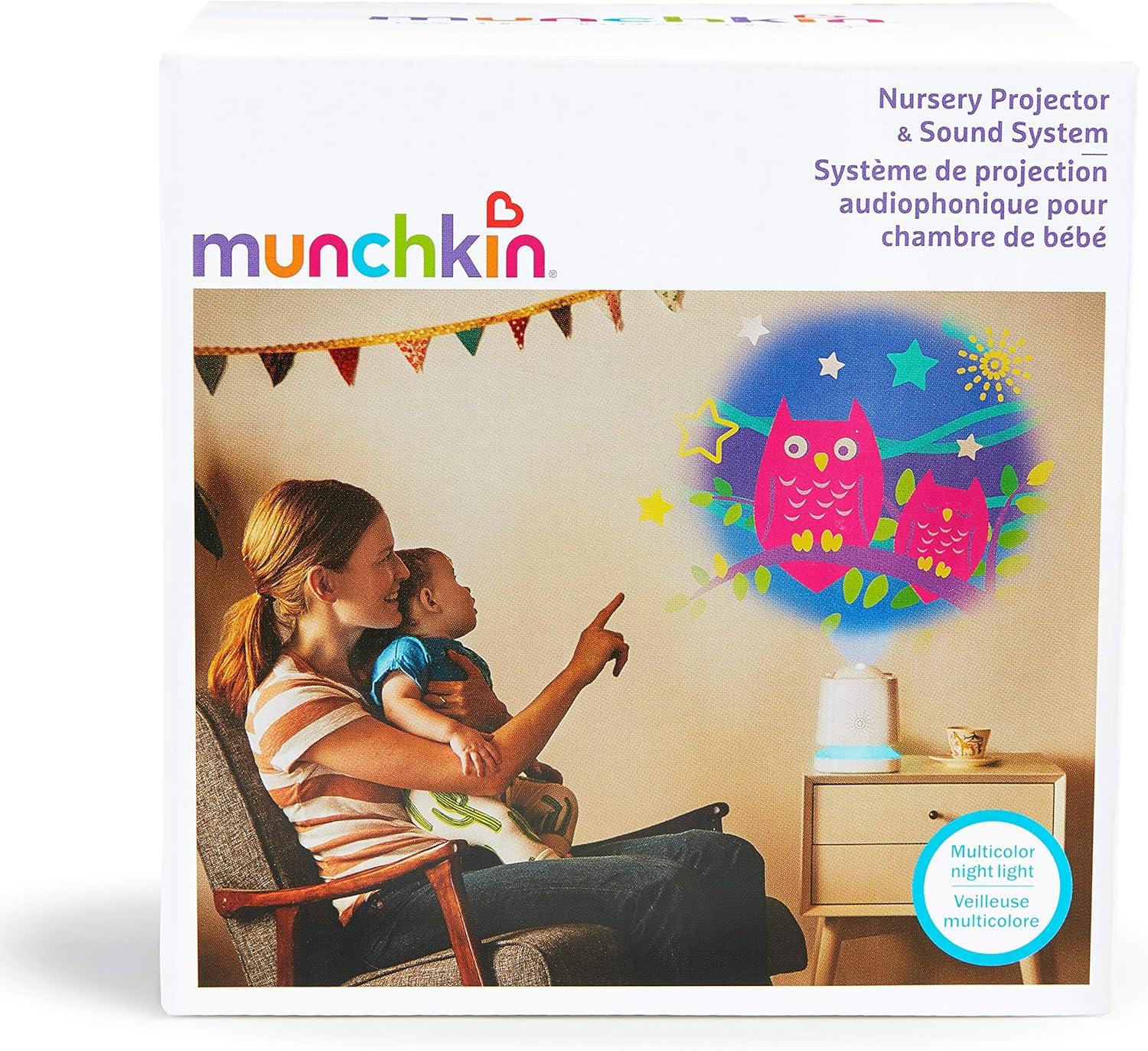 imageMunchkin Sound Asleep Nursery Projector and Sound Machine with LED Nightlight1 Count Pack of 1