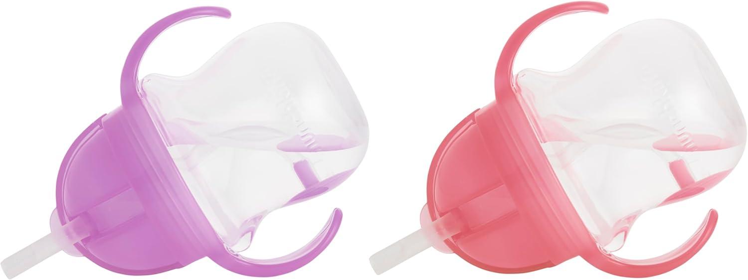 imageMunchkin Splash 4 Piece Toddler Divided Plate and Bowl Dining Set PinkPurple4 Piece Set