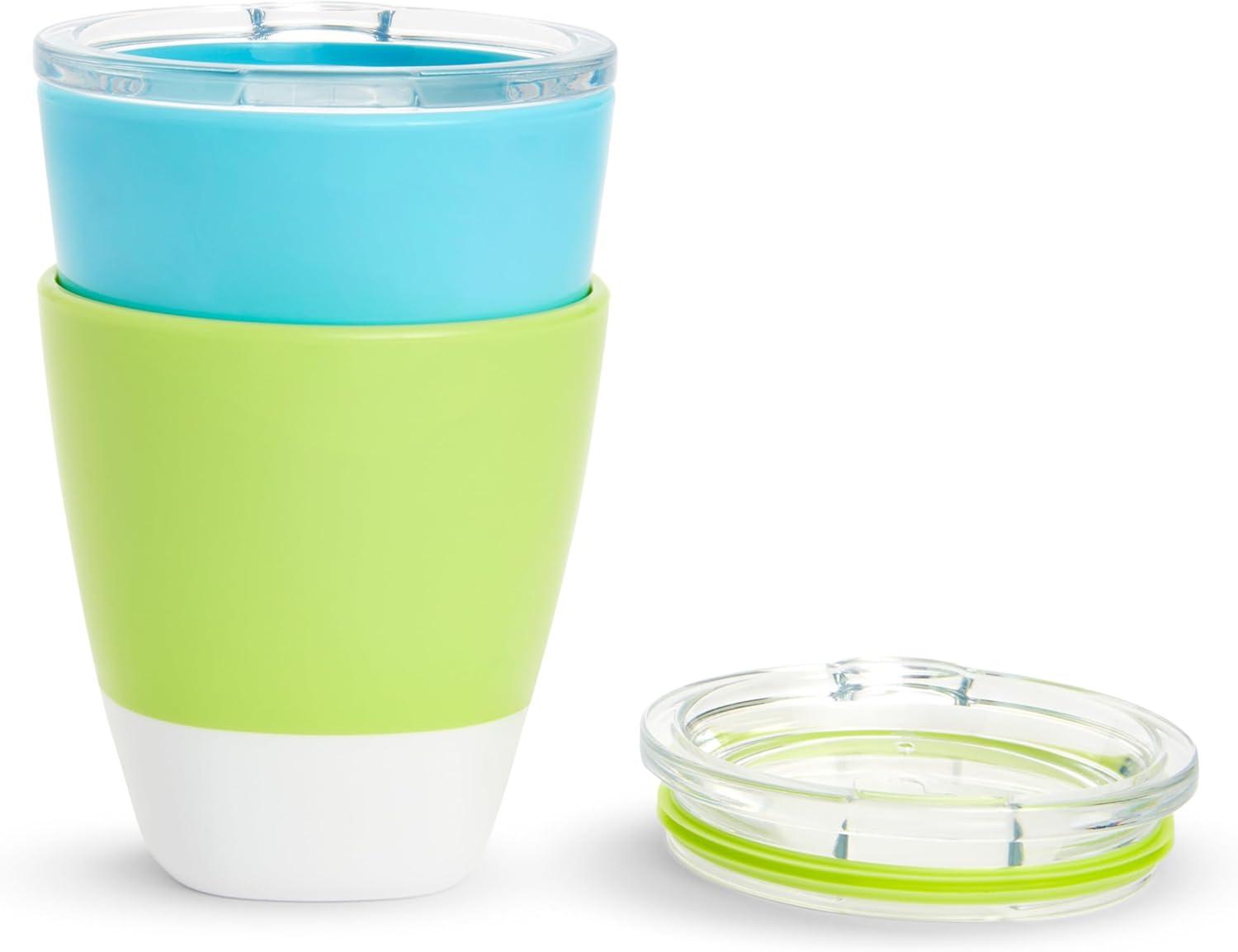 imageMunchkin Splash Open Toddler Cups with Training Lids 7 Ounce Multicolored 4 PackBlueGreen