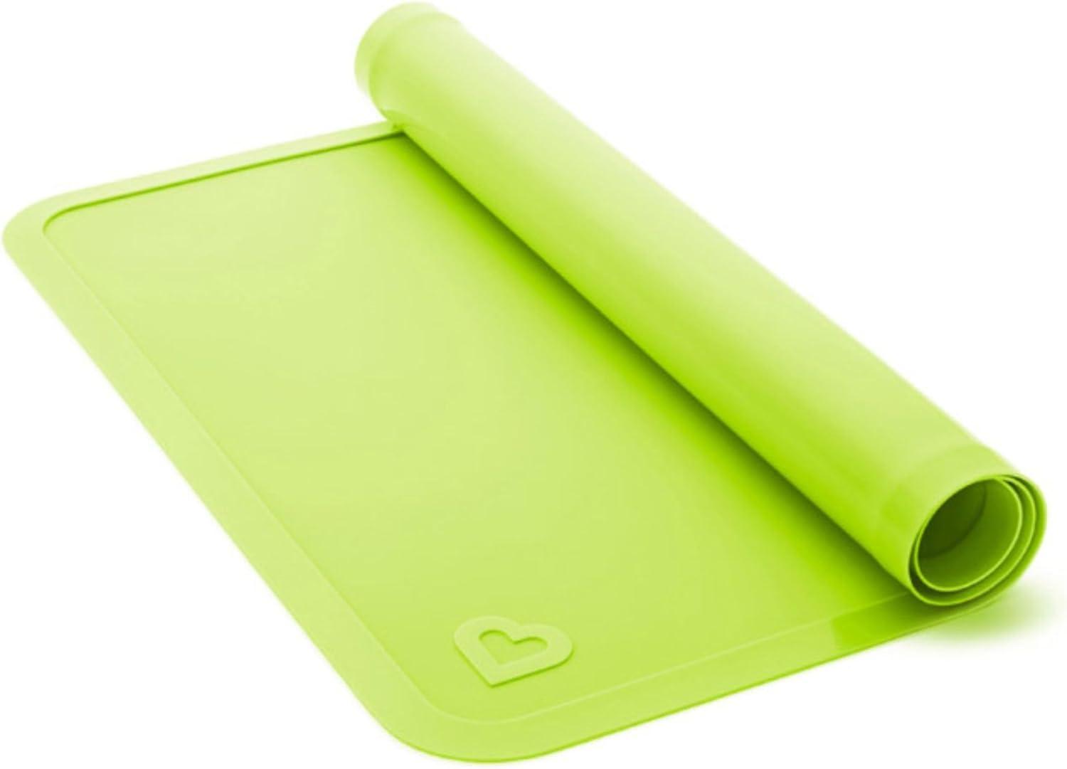 imageMunchkin Spotless Silicone Placemats for Kids 2 Pack BlueGreenLarge