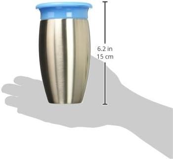 imageMunchkin Stainless Steel Sippy Cups for Toddlers 13 Spill Proof Miracle 360 Cup Insulated 10 Ounce BlueBlue