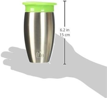 imageMunchkin Stainless Steel Sippy Cups for Toddlers 13 Spill Proof Miracle 360 Cup Insulated 10 Ounce BlueGreen