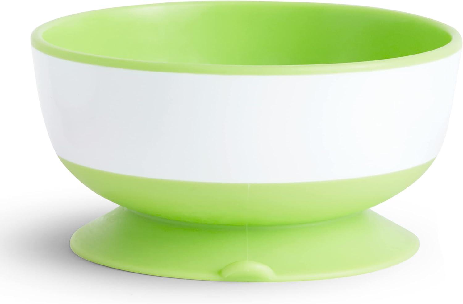 imageMunchkin Stay Put Suction Bowls for Baby and Toddler 3 Pack BlueGreenPurple3 Count Pack of 1