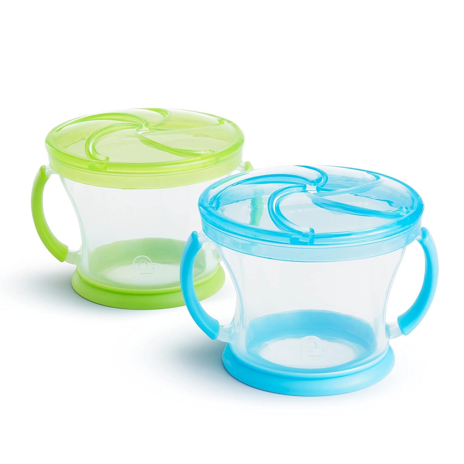 imageMunchkin Stay Put Suction Plates for Baby and Toddler 3 Divided Sections  PinkPurpleBlueGreen