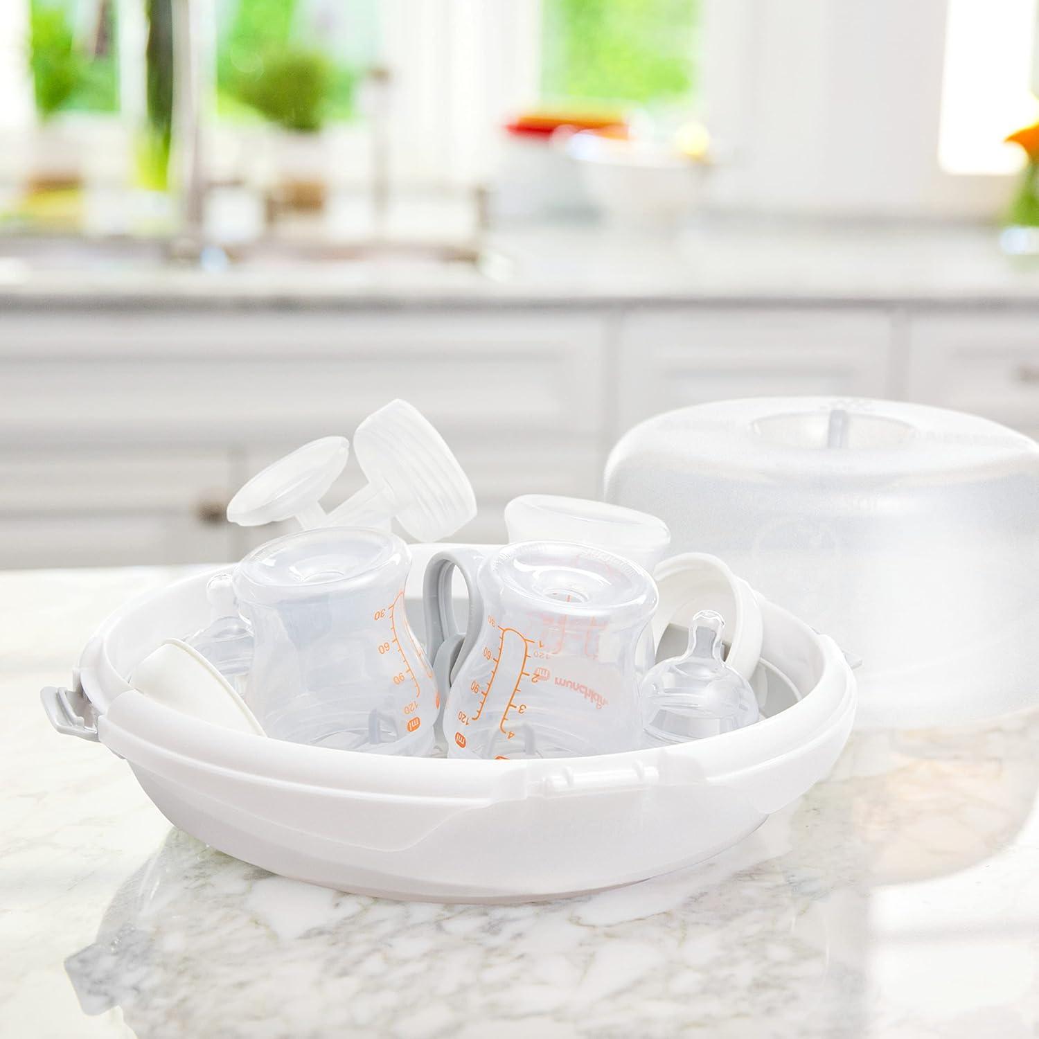 imageMunchkin Steam Microwave Bottle Sterilizer White125x113x67 Inch Pack of 1