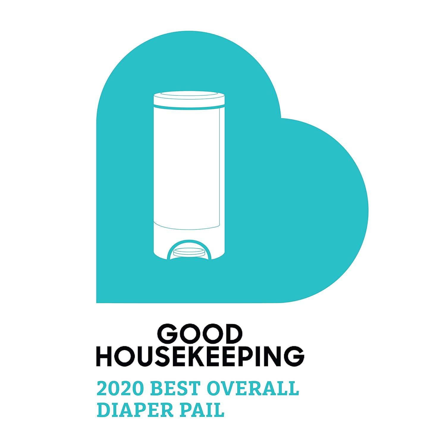 imageMunchkin Step Diaper Pail Bundle  Includes Diaper Pail Refill Rings Bags and Baking Soda PuckDiaper Pail  2pk Refill Ring