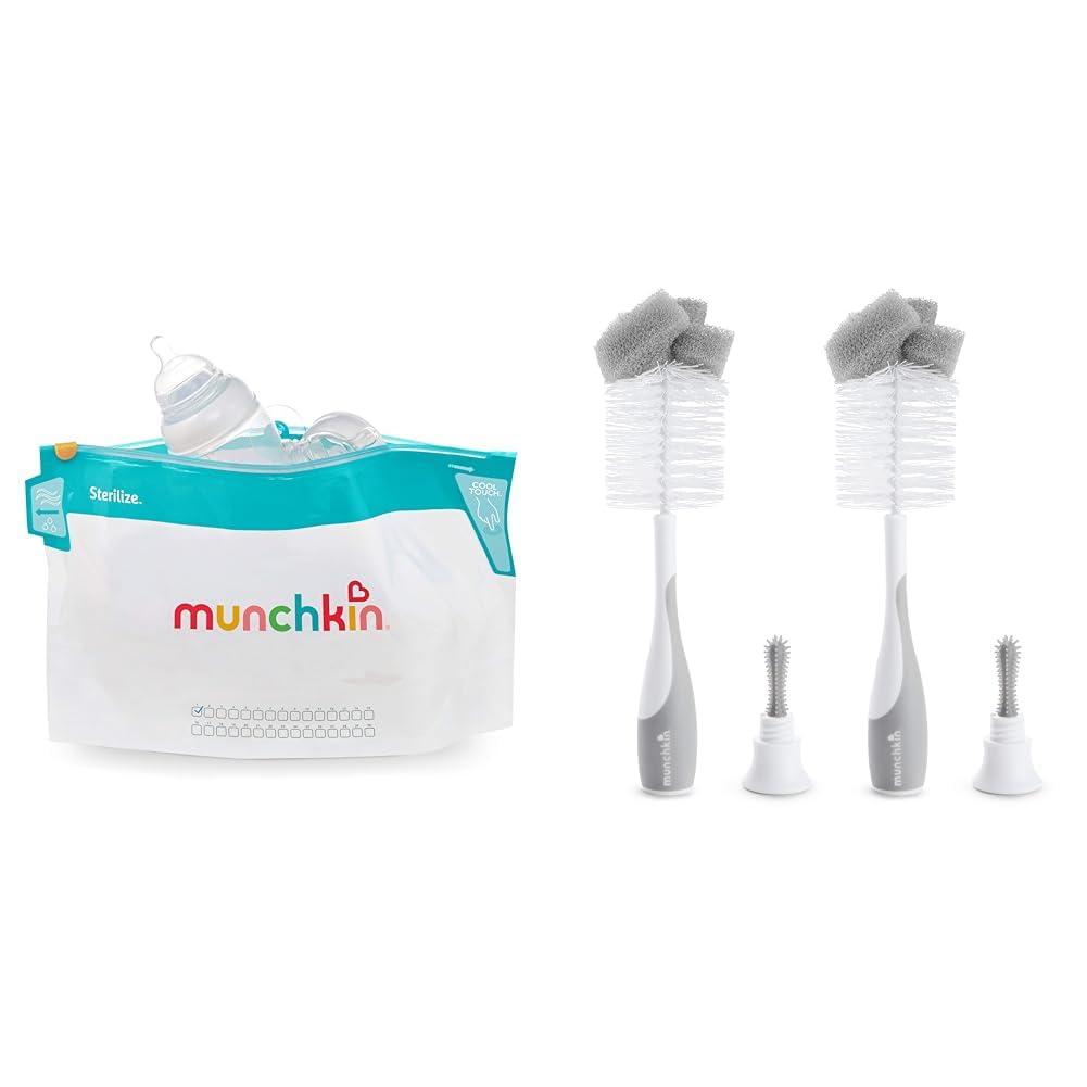 imageMunchkin Sterilize Microwave Bottle Steam Sterilizer Bags 30 Uses per Bag 6 Pack6 Pack