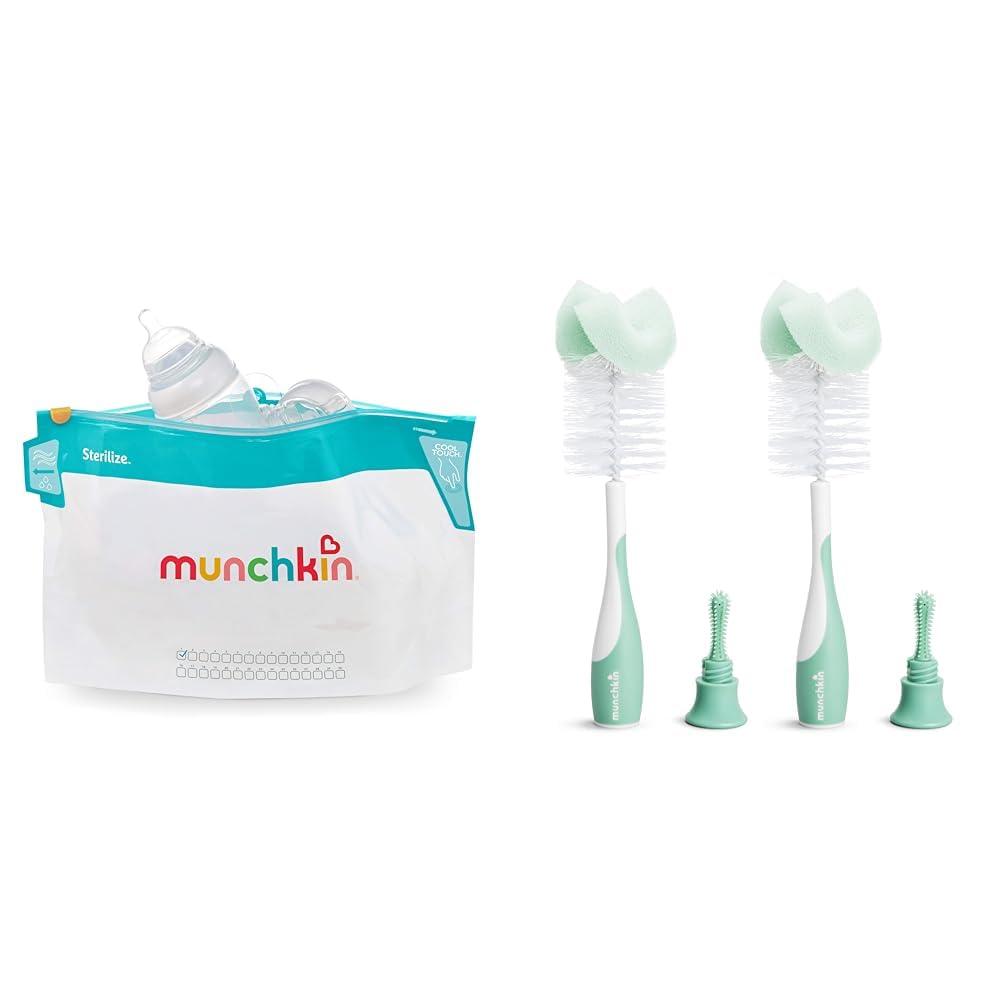 imageMunchkin Sterilize Microwave Bottle Steam Sterilizer Bags 30 Uses per Bag 6 Pack6 Pack