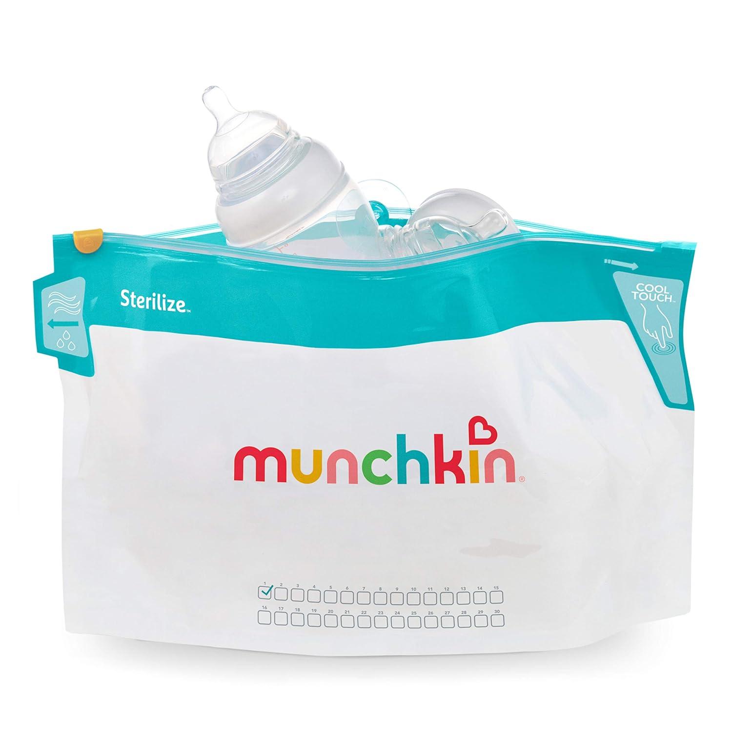 imageMunchkin Sterilize Microwave Bottle Steam Sterilizer Bags 30 Uses per Bag 6 Pack6 Pack