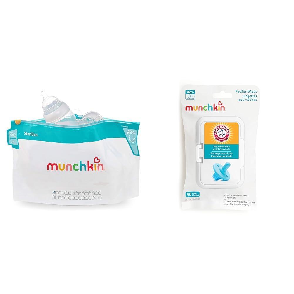 imageMunchkin Sterilize Microwave Bottle Steam Sterilizer Bags 30 Uses per Bag 6 Pack6 Pack