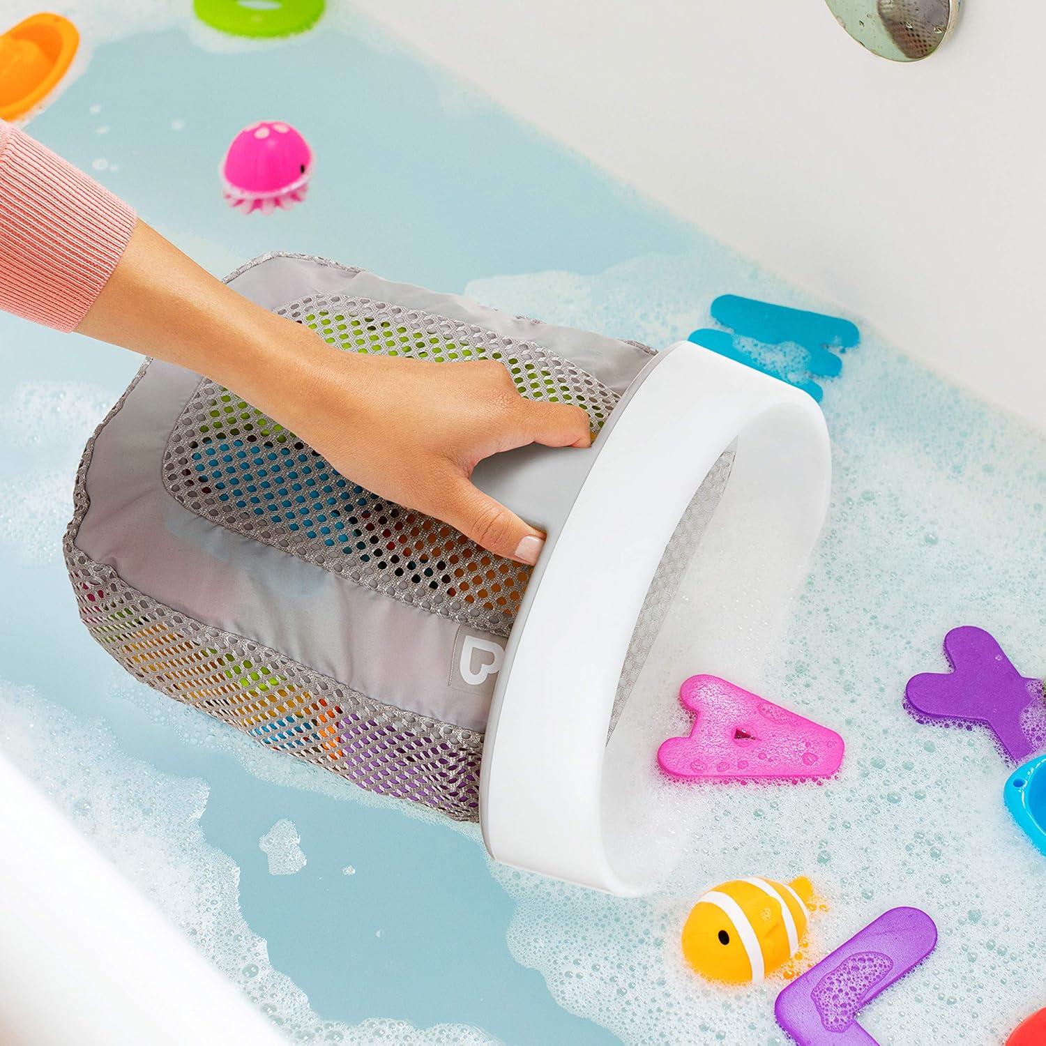 imageMunchkin Super Scoop Hanging Bath Toy Storage with Quick Drying Mesh GreyStandard